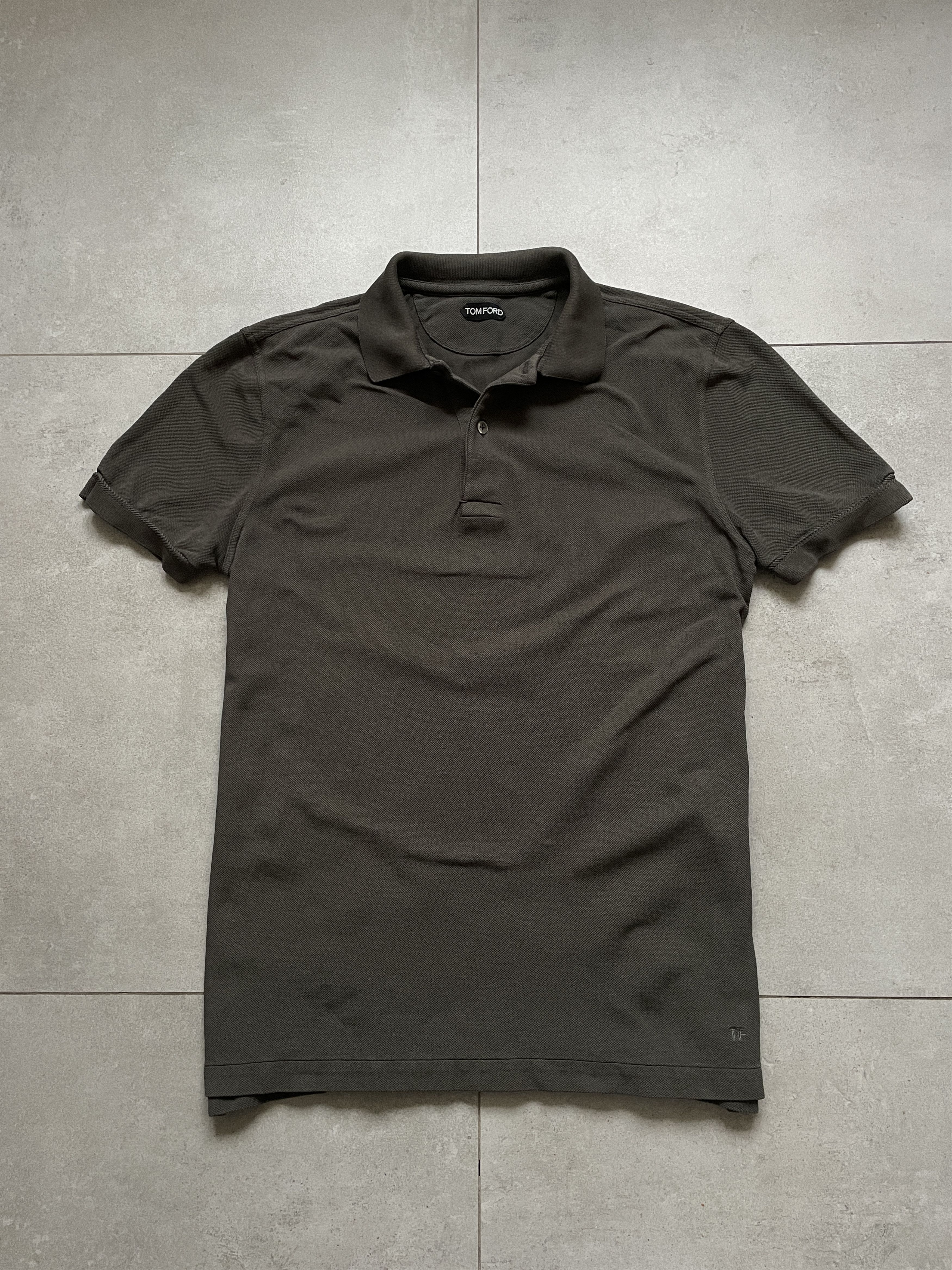 Tom Ford TOM FORD CLASSIC DARK GRAY POLO TSHIRT Size US L / EU 52-54 / 3 - 1 Thumbnail