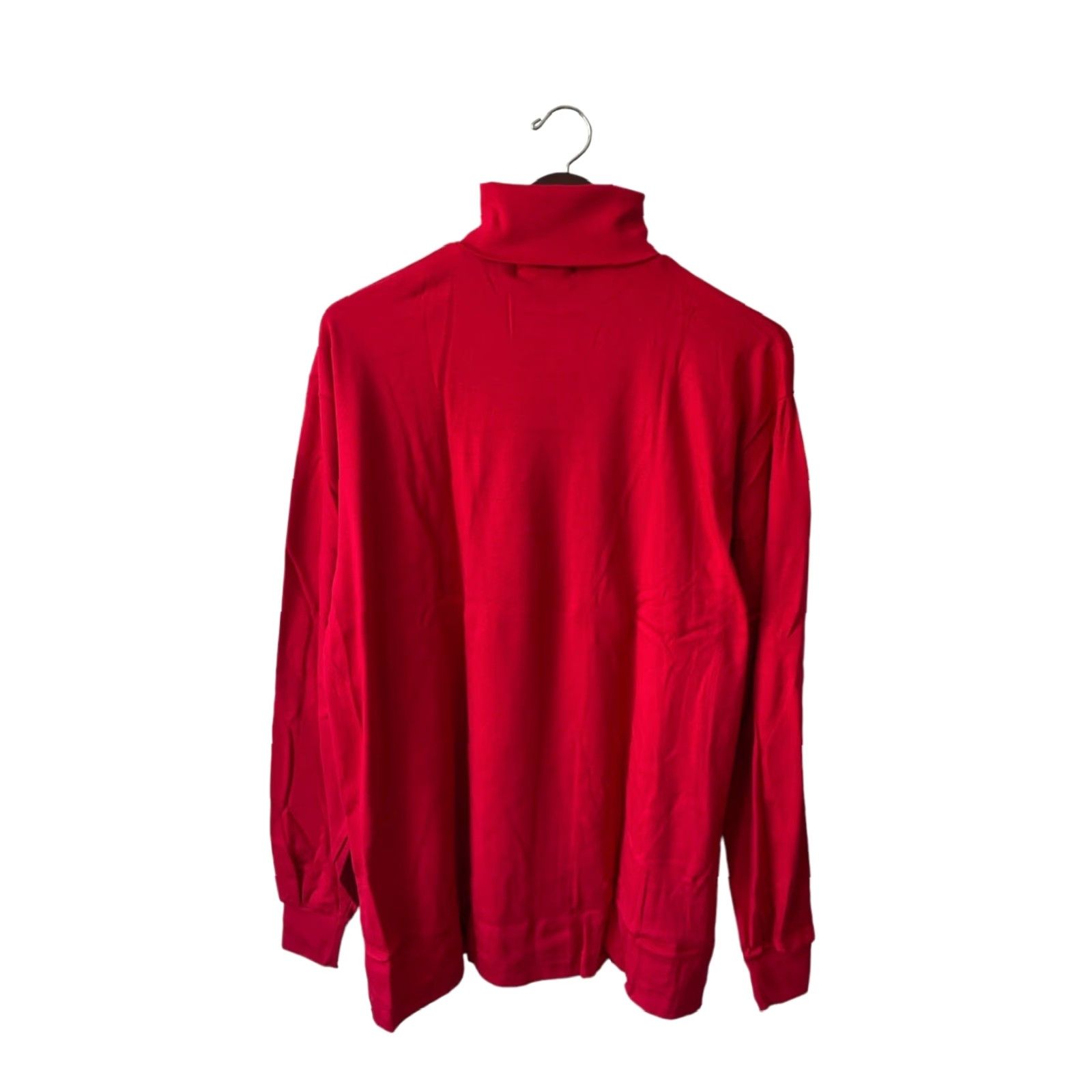Russell Athletic VINTAGE Russell Athletic Turtleneck Shirt Mens XL Red 90s USA Made Deadstock NWT NIP Cotton Long Sleeve Sweatshirt Foldover Collar Boys? Wait. Size US XL / EU 56 / 4 - 7 Thumbnail