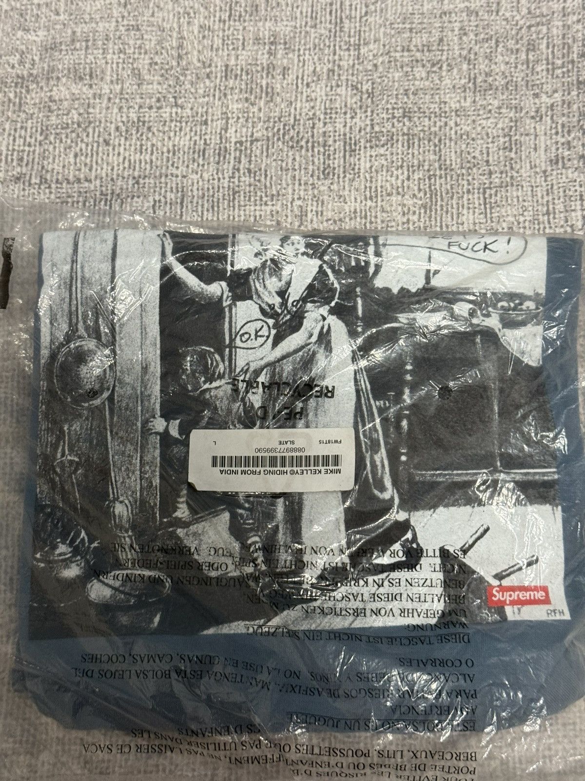 Supreme Supreme mike kelley hiding from indians tee slate Size US L / EU 52-54 / 3 - 1 Thumbnail