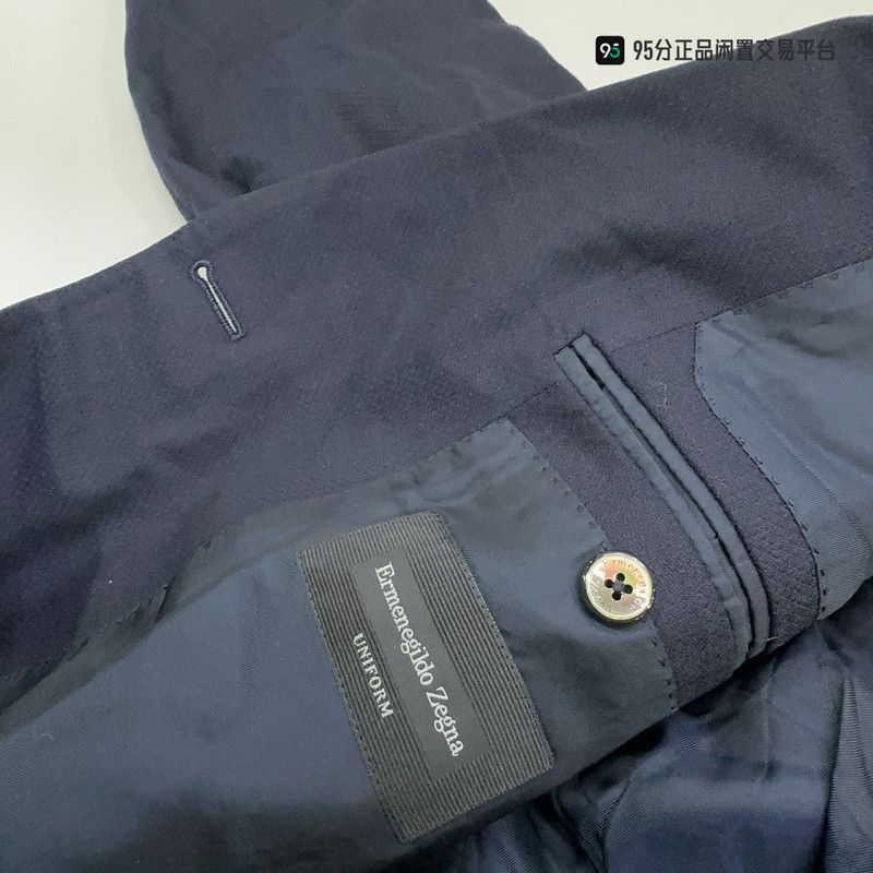 Ermenegildo Zegna Zegna Men's Solid Double. Size US S / EU 44-46 / 1 - 2 Thumbnail