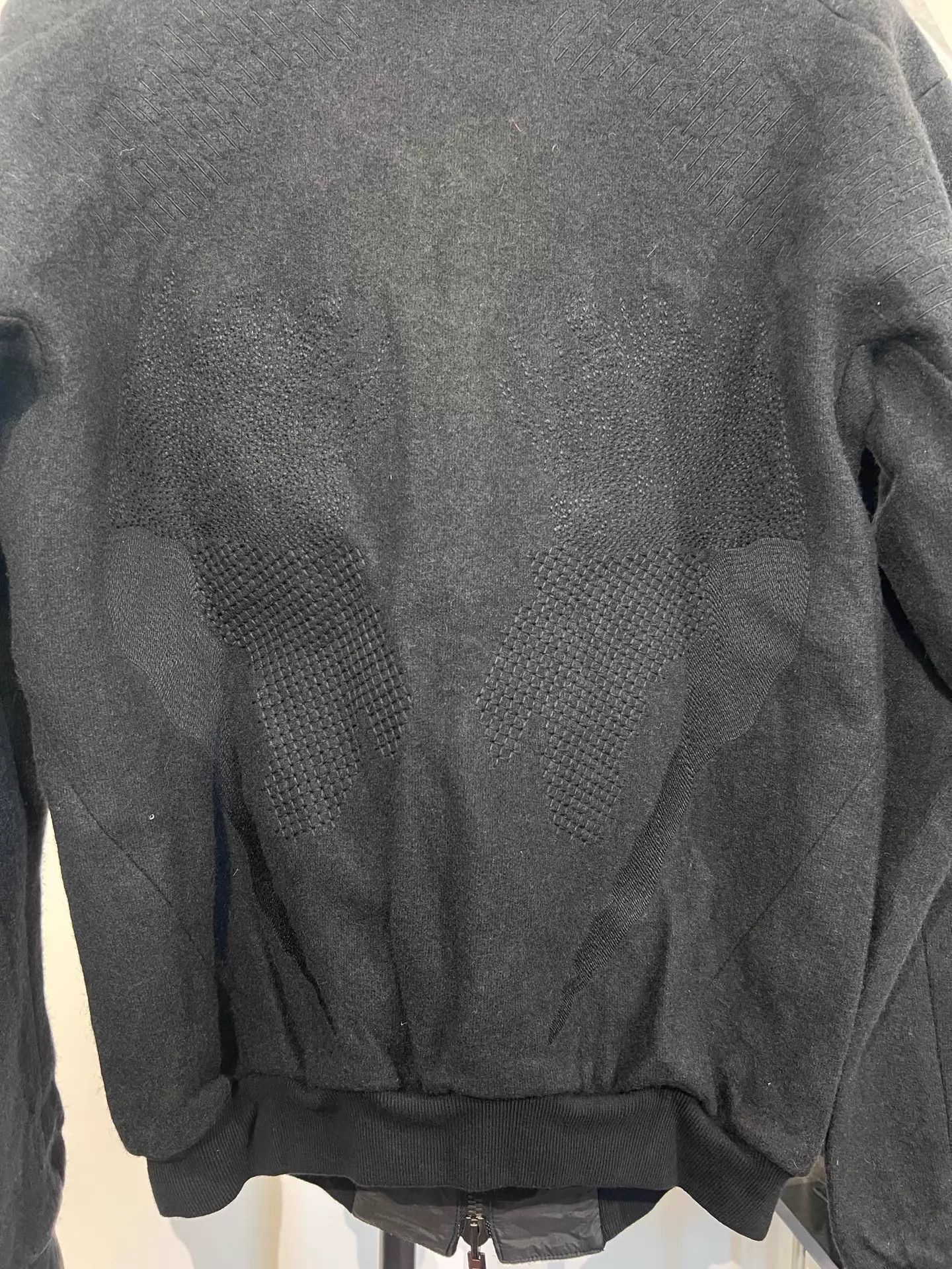 Boris Bidjan Saberi BBS 2-tone embroidered wool blend Ma-1 jacket size S Size US XS / EU 42 / 0 - 7 Thumbnail