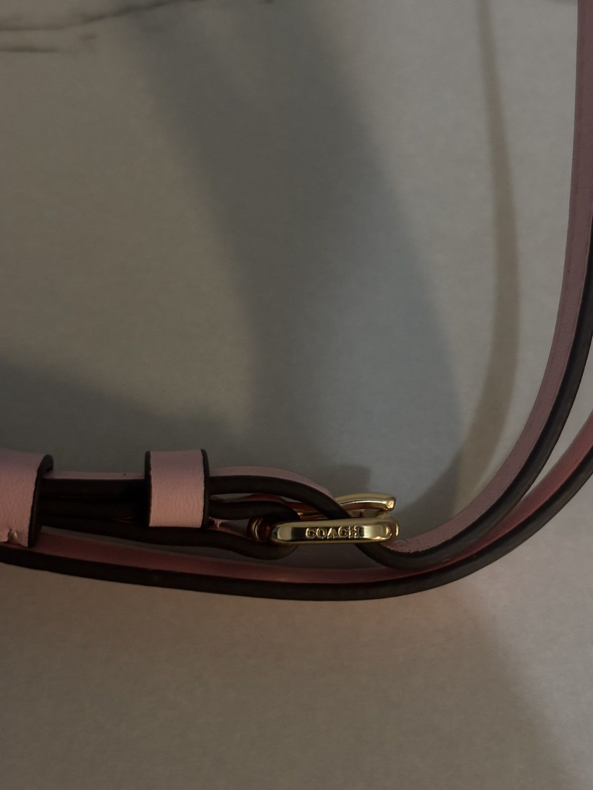 Pink Coach shoulder bag