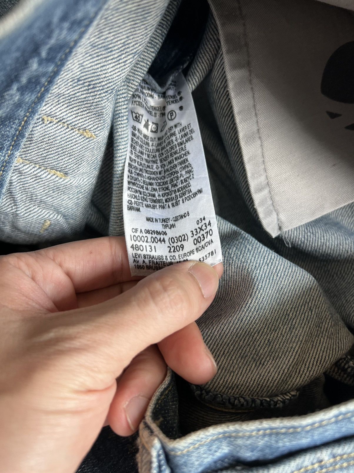 Levi's Levis Engineered Jeans Buckle Back Tag W33 Actual 34x33.5 Size US 33 - 7 Thumbnail