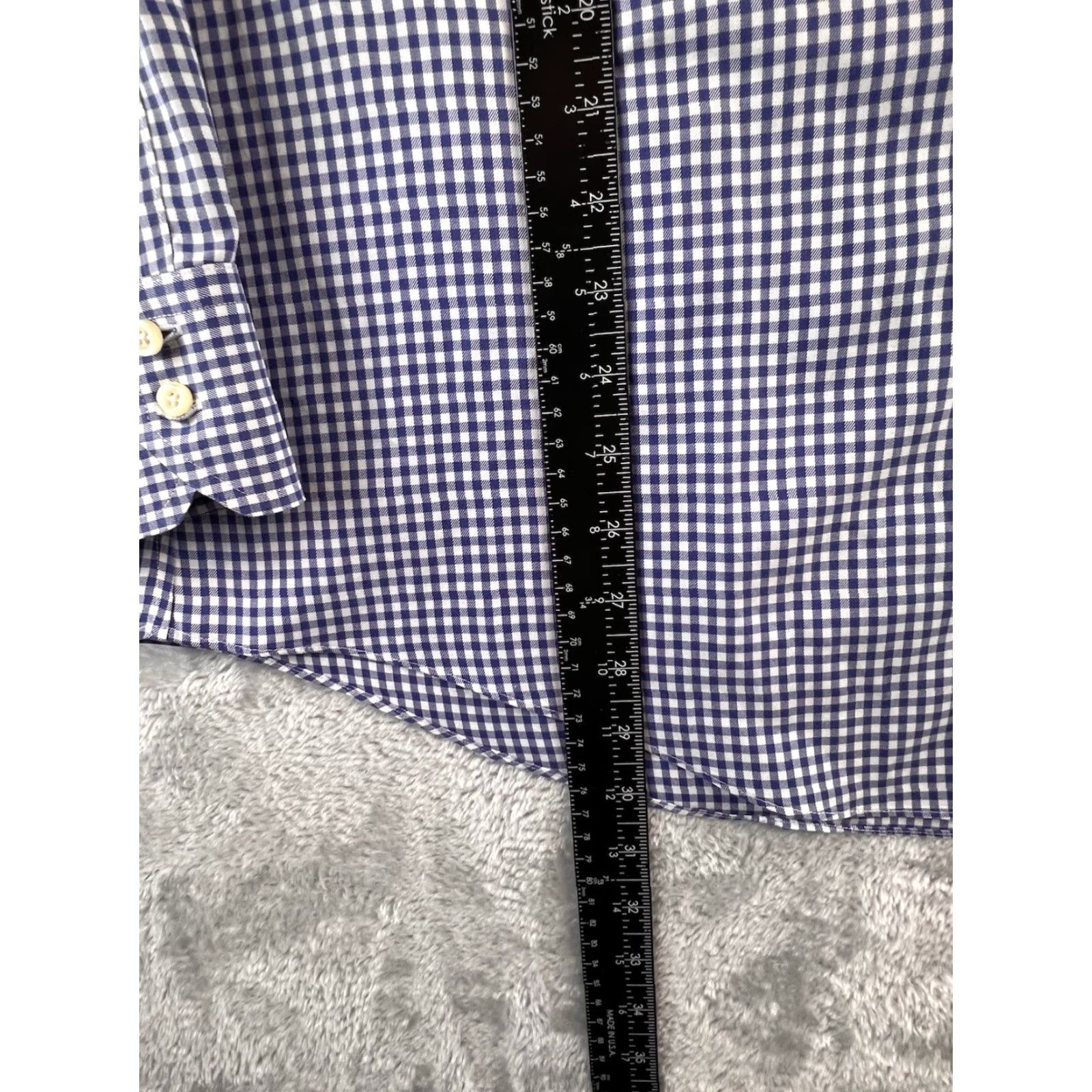 Brooks Brothers Brooks Brothers Regent Shirt Mens 16 34 Blue Gingham LS Button Up Office Dress Shirt Regular Cuff Mens Size US S / EU 44-46 / 1 - 4 Thumbnail