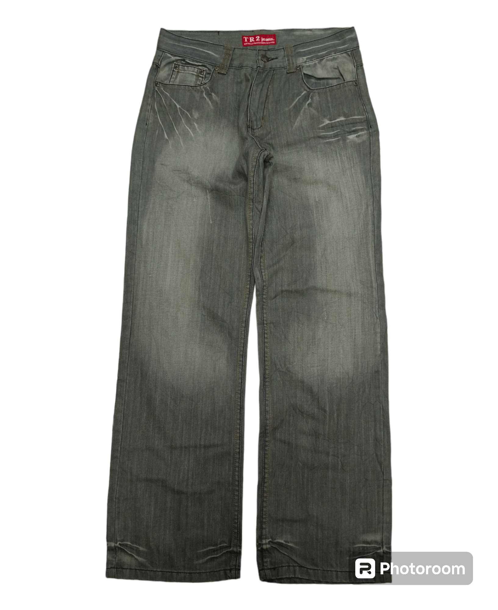 Japanese Brand SiCK WASHED GREY T R 2 LOOSE DENIM PANTS Size US 32 / EU 48 - 1 Thumbnail
