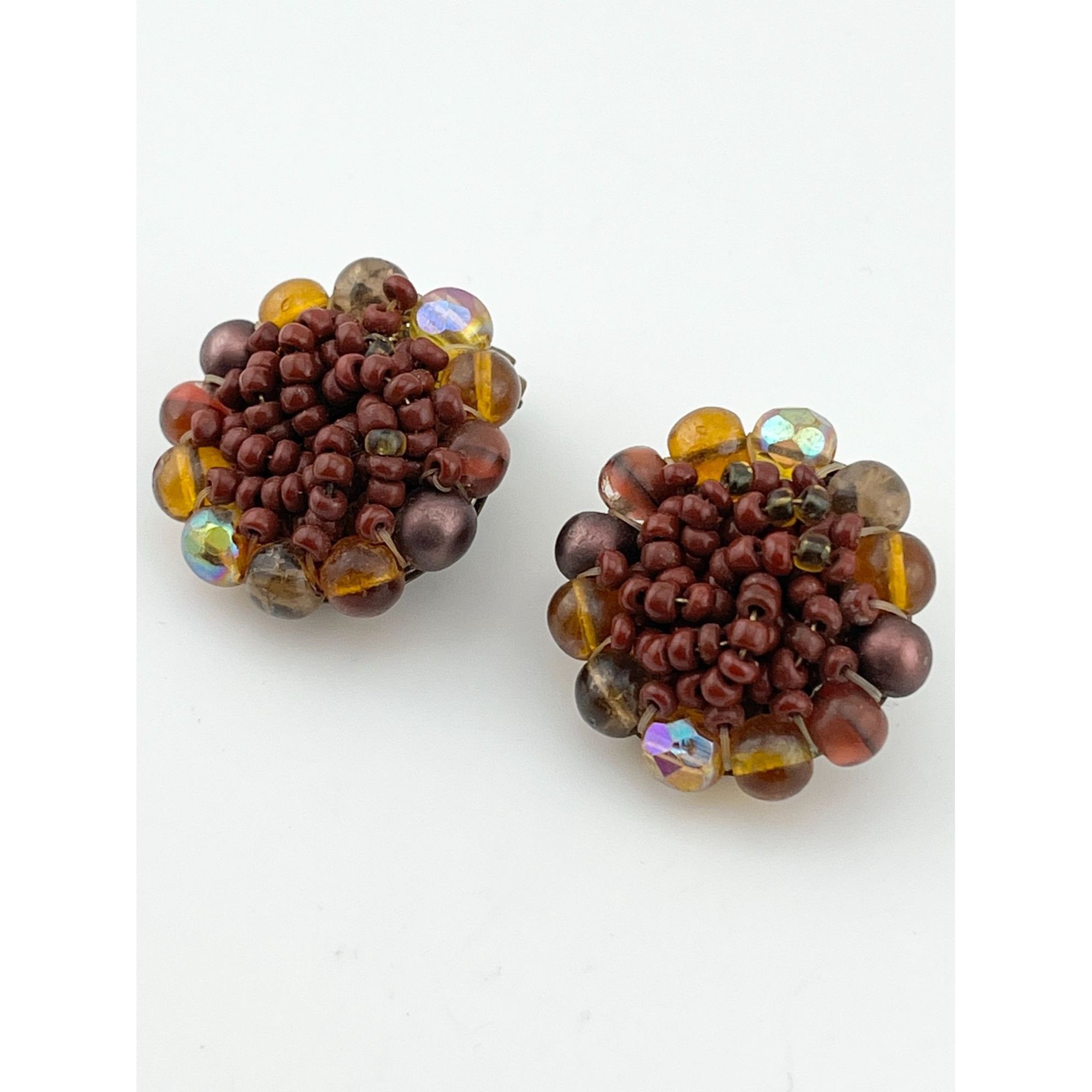 Vintage Vintage Germany beaded cluster earrings Size ONE SIZE - 3 Thumbnail