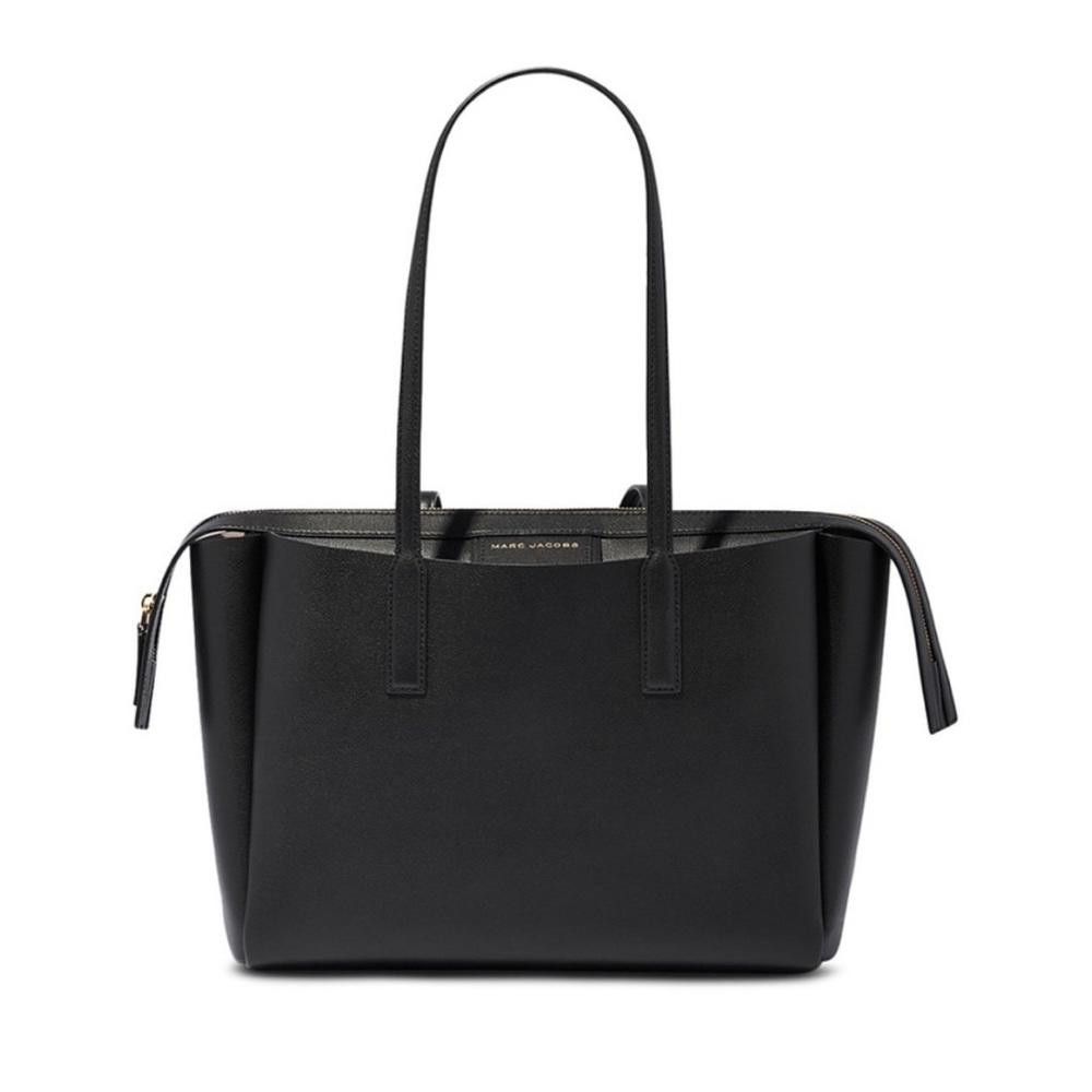 Marc Jacobs Marc Jacobs The Protege Black Leather Large Tote Laptop Bag Size ONE SIZE - 1 Thumbnail