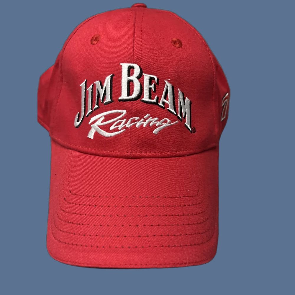 Vintage Jim Beam Racing Robby Gordan Motorsports #7 Adjustable Hat Size ONE SIZE - 1 Thumbnail