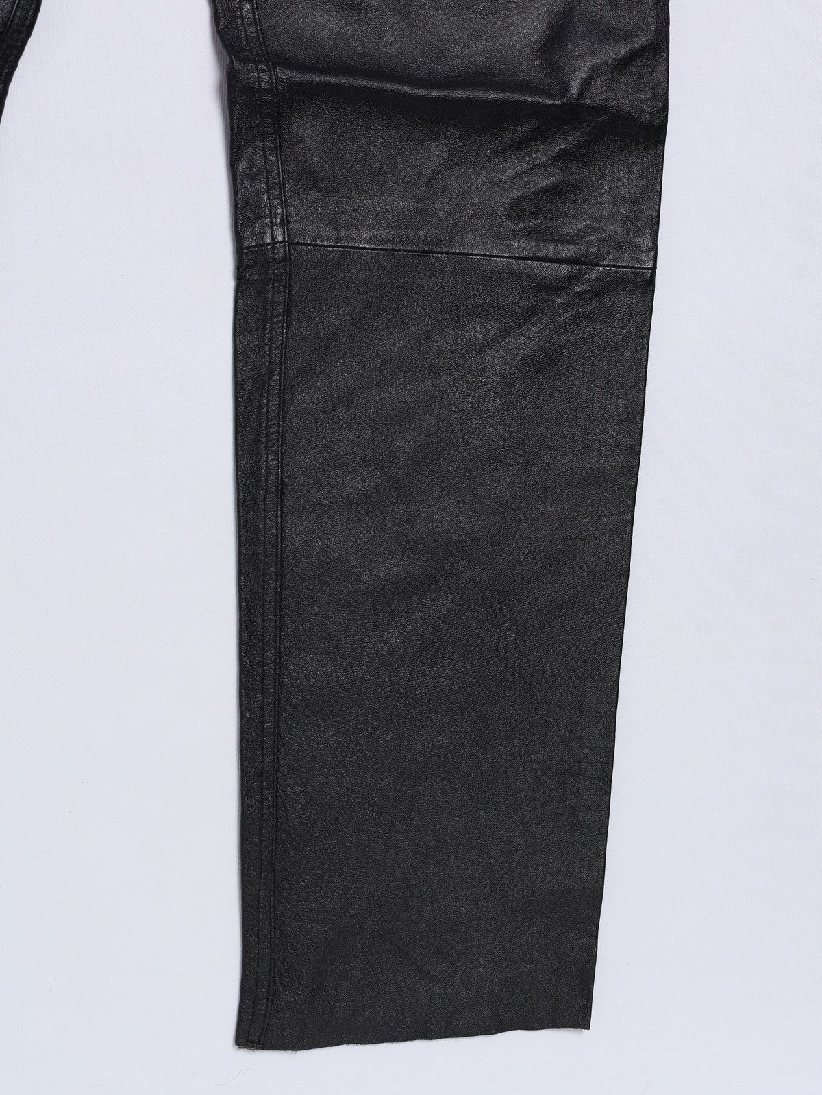 Genuine Leather Vintage Biker Leather Pants ykk Gore Size US 33 - 4 Thumbnail