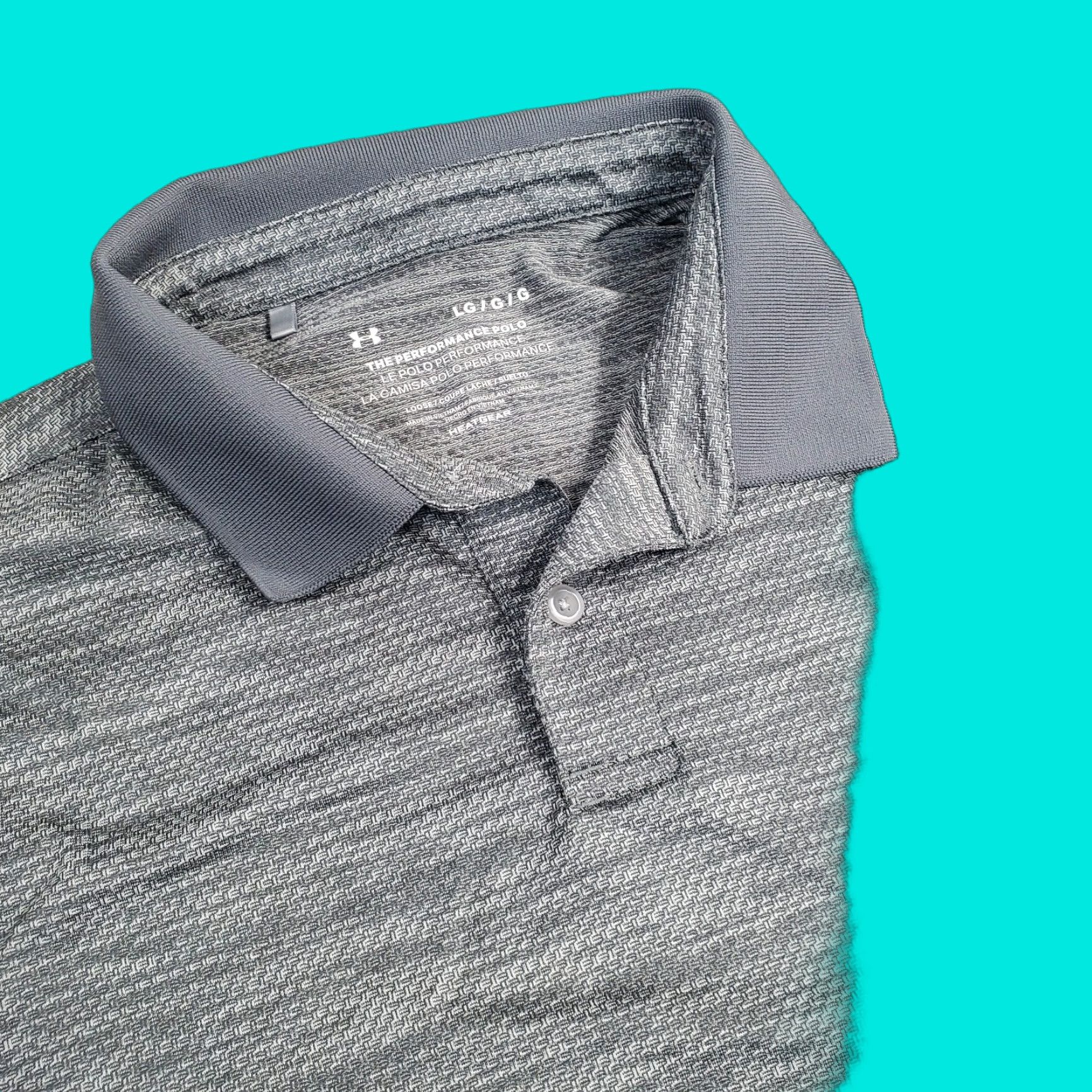 Under Armour Under Armour Polo Shirt Mens Large Gray Performance Stretch Heather Shirt Polo Casual Golf Logo 808 Size US L / EU 52-54 / 3 - 1 Thumbnail