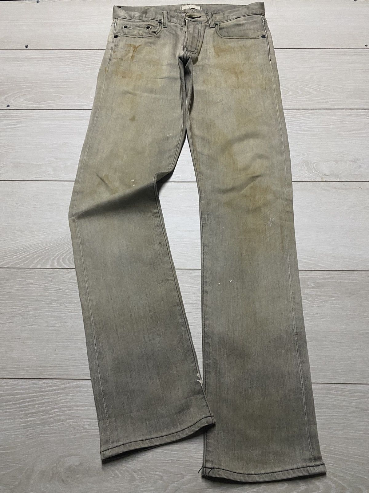 Japanese Brand Vintage Japanese Brand Uniqlo Crazy Mud Mud Wash Jeans Size US 31 - 1 Thumbnail