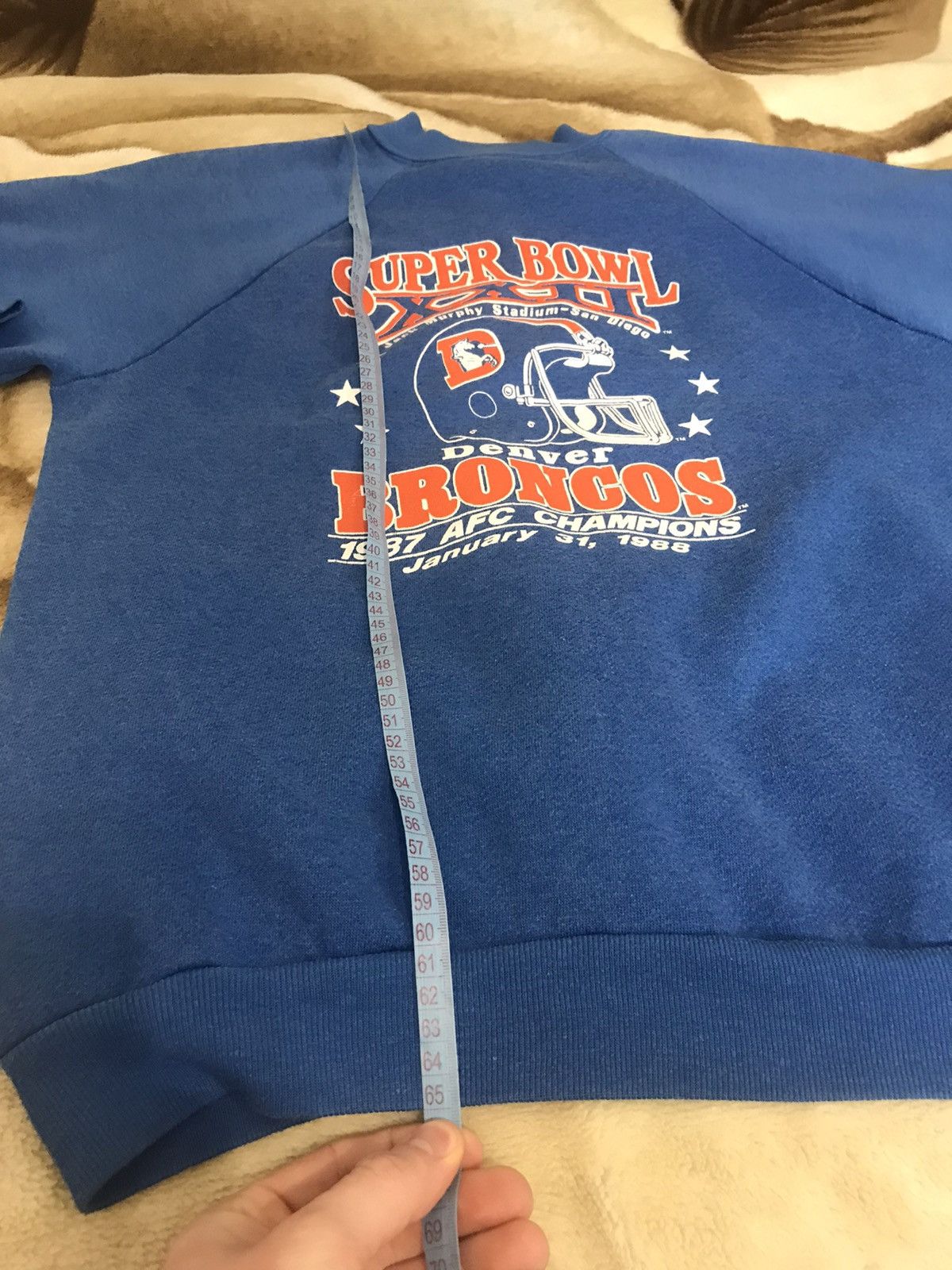 NFL 🔥 Vintage 90s NFL Denver Broncos Navy Sweatshirt Size US M / EU 48-50 / 2 - 7 Thumbnail