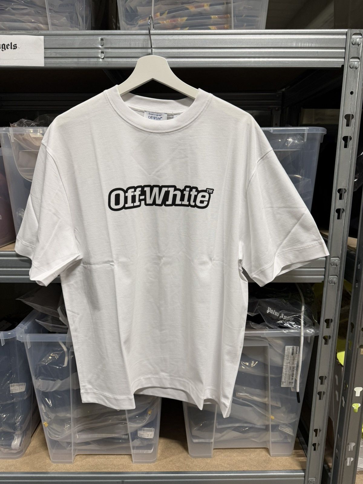 Off-White Off-White outline T-Shirt NEW 550$ Size US M / EU 48-50 / 2 - 1 Thumbnail