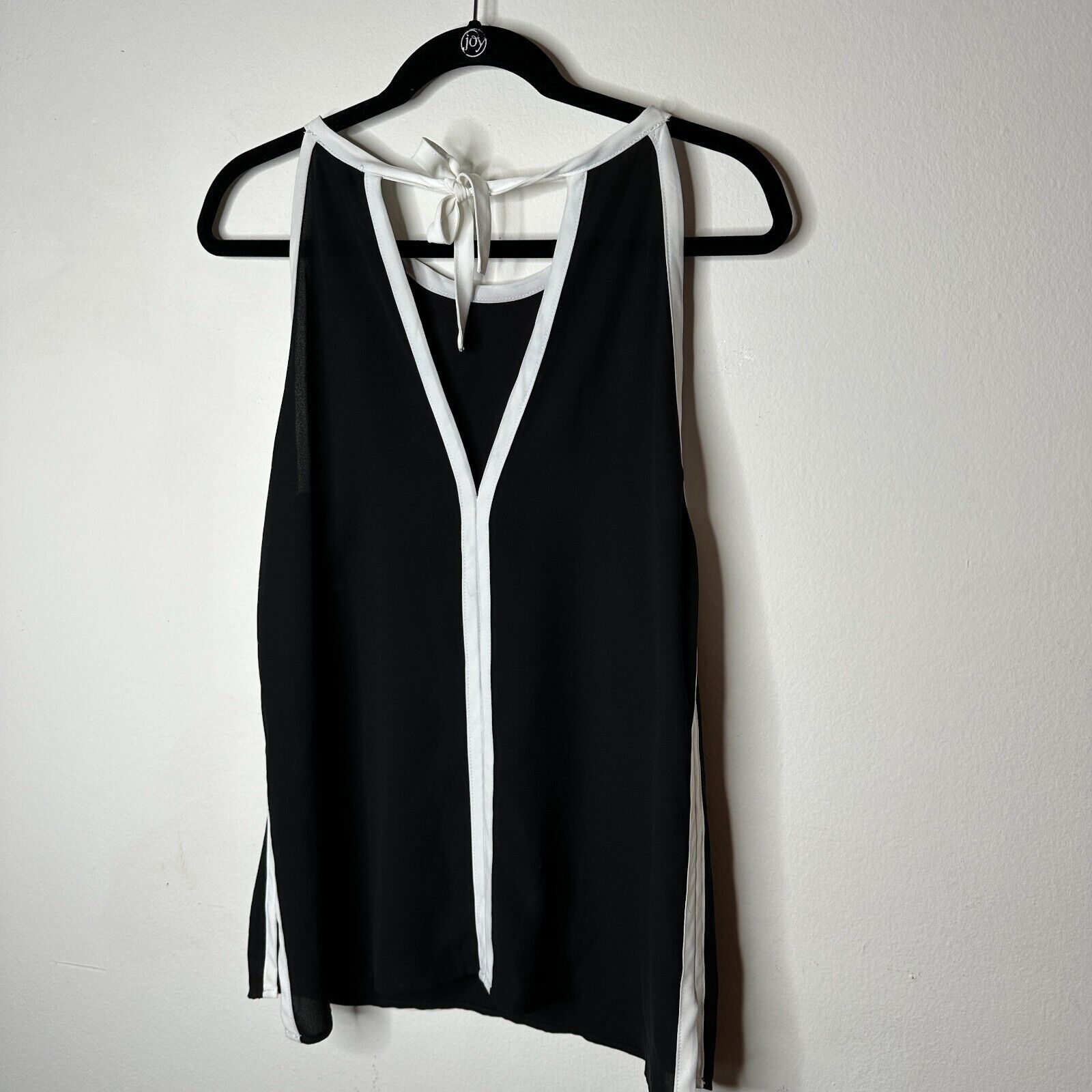 Other FATE Black & White Lined Stripe Tie Side Back Halter Top S Size S / US 4 / IT 40 - 1 Thumbnail