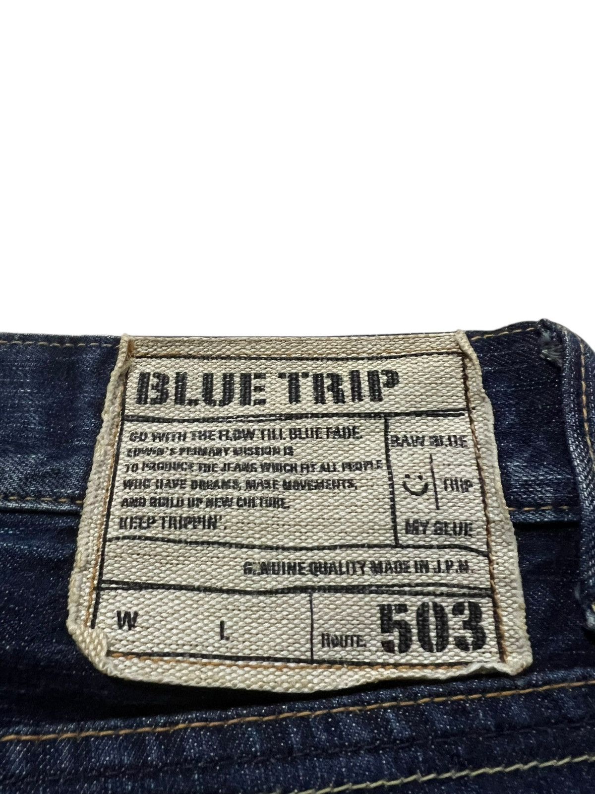 Edwin × If Six Was Nine × Japanese Brand 💥FLARE💥VINTAGE EDWIN 503 BLUE TRIP JEANS Size US 34 / EU 50 - 20 Thumbnail