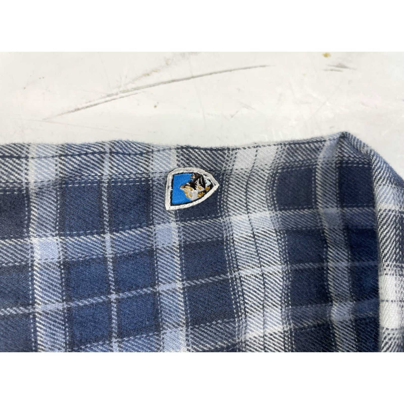 Vintage Kuhl Flannel Shirt Mens 2XL Blue Plaid Button-Up Pockets Long Sleeve Size US XXL / EU 58 / 5 - 4 Thumbnail