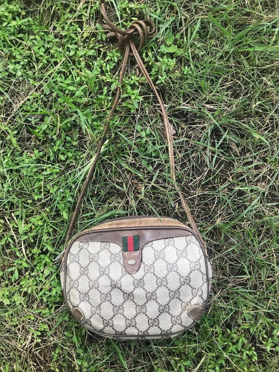 Gucci × Vintage Vintage Gucci GG Supreme Web Sherry Line Shoulder Size ONE SIZE - 4 Thumbnail