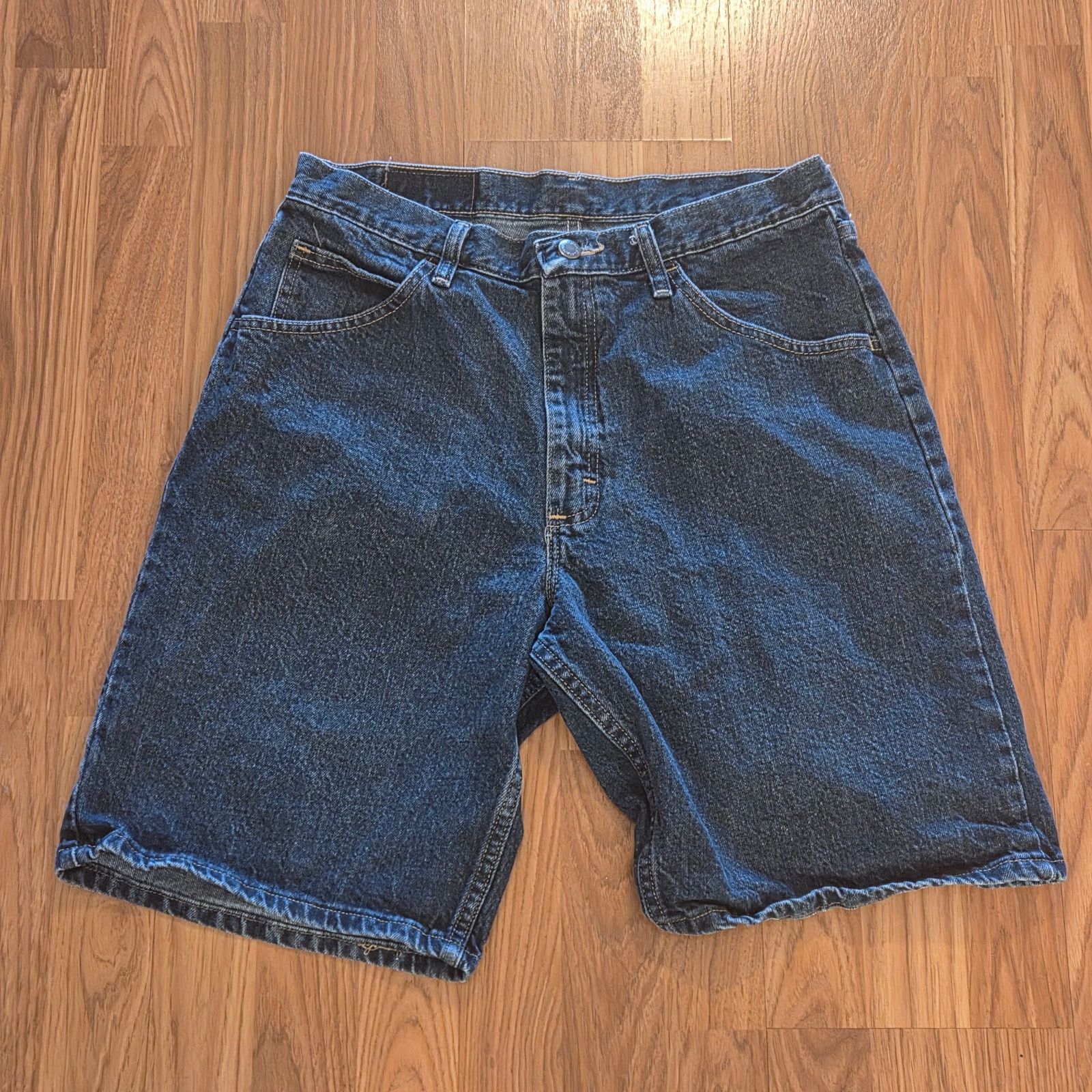 Wrangler Wrangler Men's Relaxed Fit Navy Blue Denim Jeans - Size 32 Size US 32 / EU 48 - 3 Thumbnail