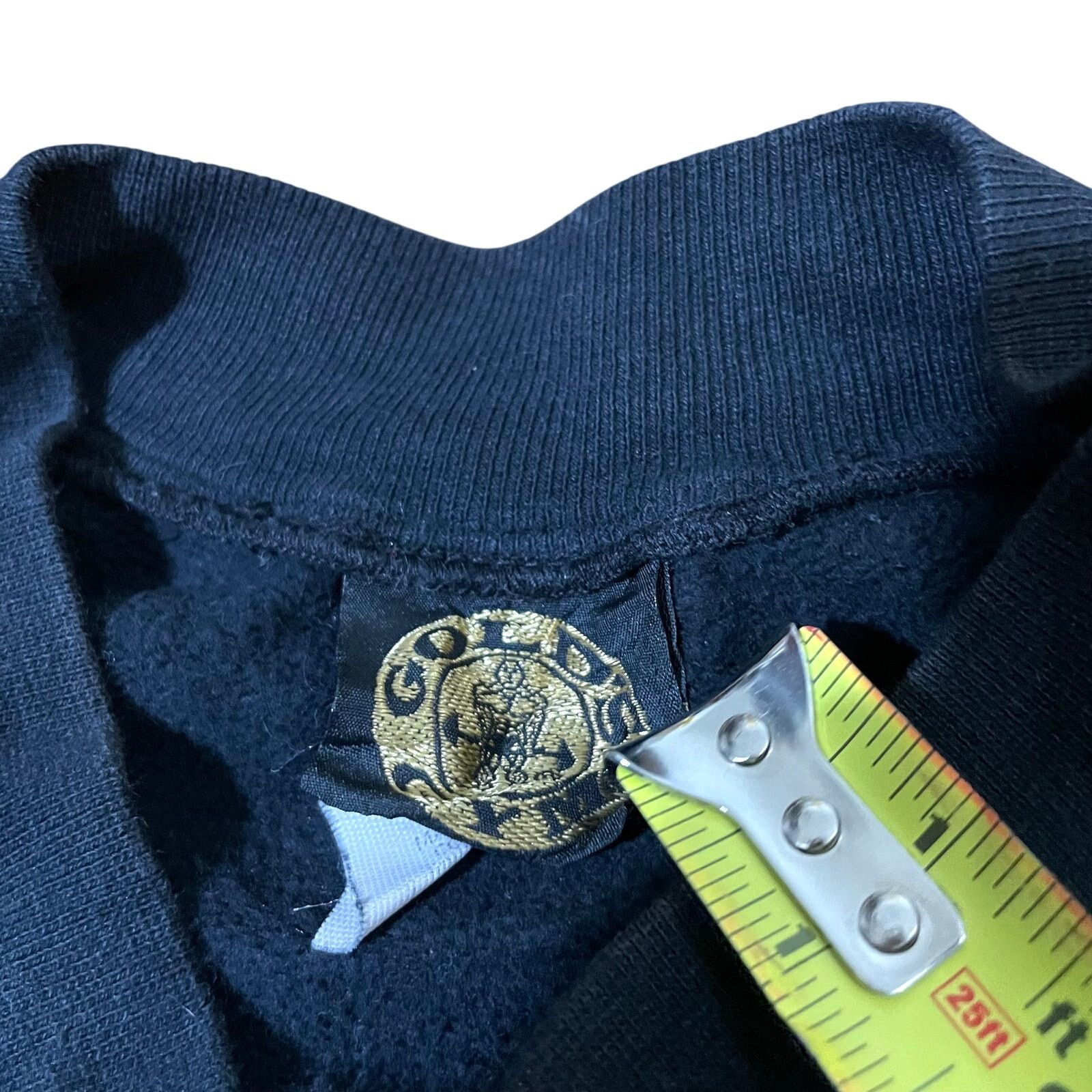 Vintage Vintage 80s Gold's Gym Black Button Up Sweatshirt - Size M Size US M / EU 48-50 / 2 - 6 Thumbnail
