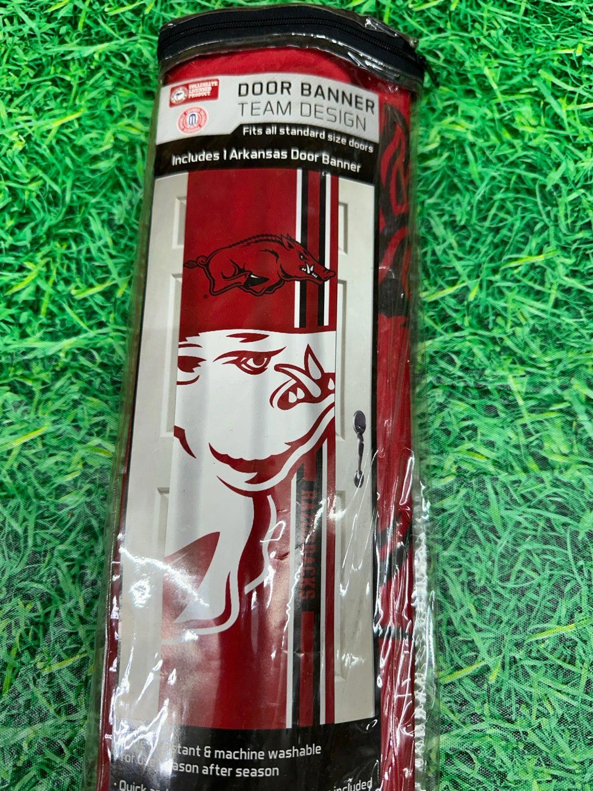 NCAA Arkansas Razorbacks Door Banner NCAA Size ONE SIZE - 3 Thumbnail