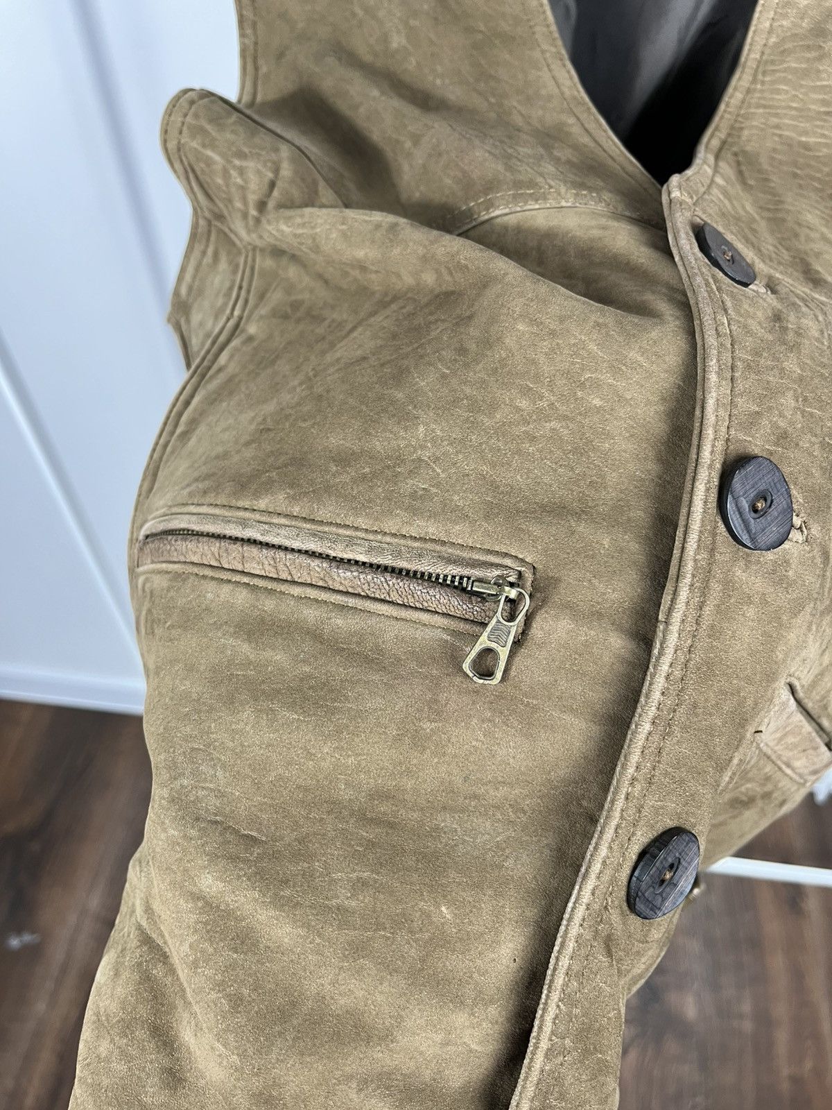 Genuine Leather Men’s Brown Genuine Leather Vest Size 50 EU Size US M / EU 48-50 / 2 - 6 Thumbnail