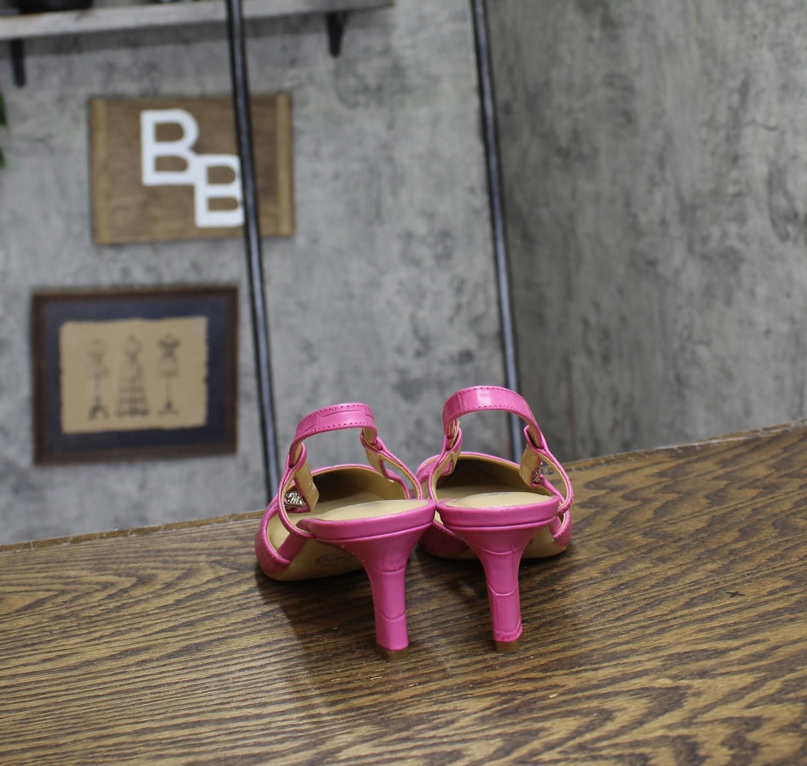 Michael Kors Michael Michael Kors Womens Mid Sling Sandals Cerise Pink 6m Size US 6 / IT 36 - 4 Thumbnail
