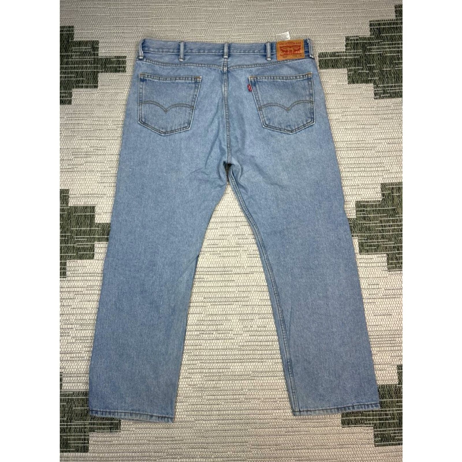 Levi's Levis 505 Jeans Mens Regular Straight Denim Blue 39x29 Cotton High Rise 40 Jeans Levi's 505 Mens Regular Straight Blue Denim Cotton High Rise 39x29 Size US 40 / EU 56 - 2 Thumbnail