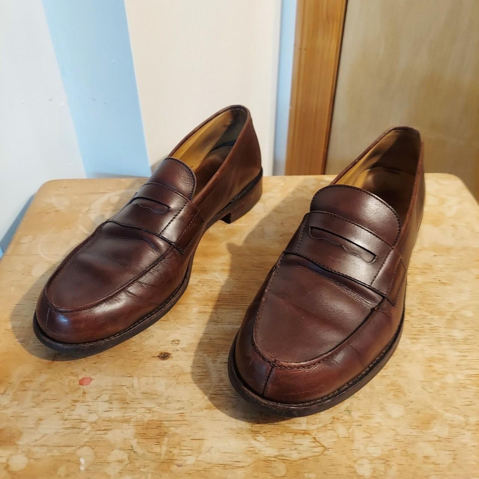 Bexley Bexley France Wembley Classic Men's US 12 Leather Loafers Size US 12 / EU 45 - 1 Thumbnail