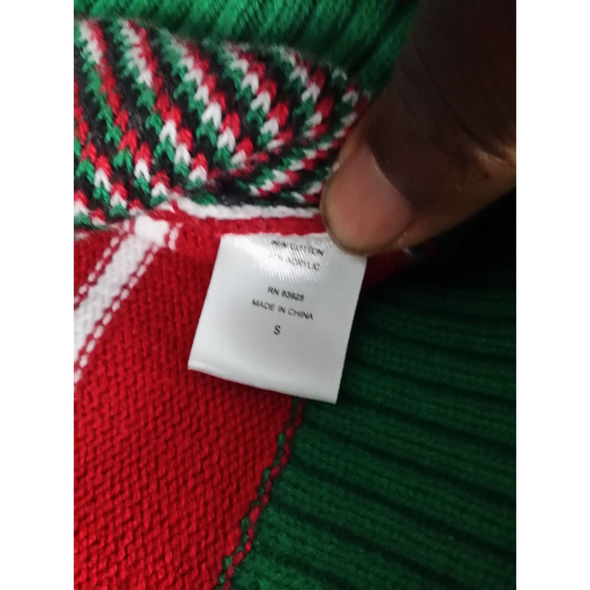 Holiday Brand Ugly Christmas Sweater Knit Pullover Sweater Polar Bear Sant Size S / US 4 / IT 40 - 7 Thumbnail