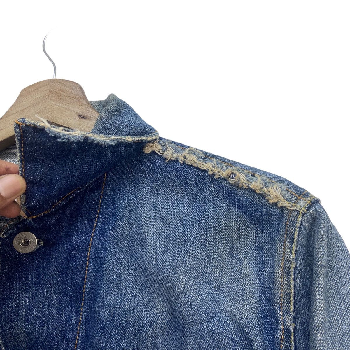 Gap × Vintage Made in Italy Gap Trucker Distressed Western Jacket Size US XS / EU 42 / 0 - 10 Thumbnail