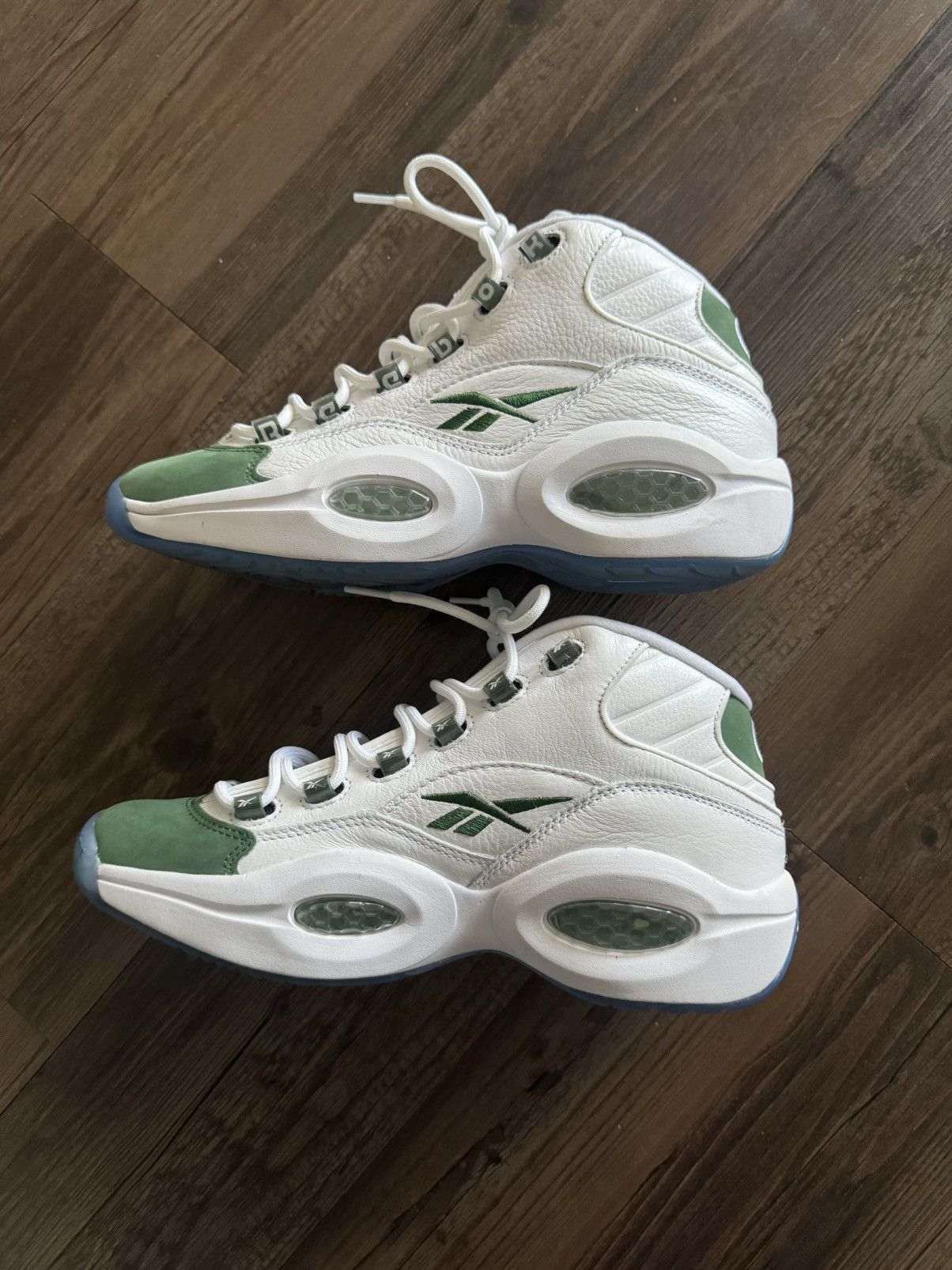 Reebok Reebok Question Mid Allen Iverson Green Size US 9.5 / EU 42-43 - 2 Thumbnail