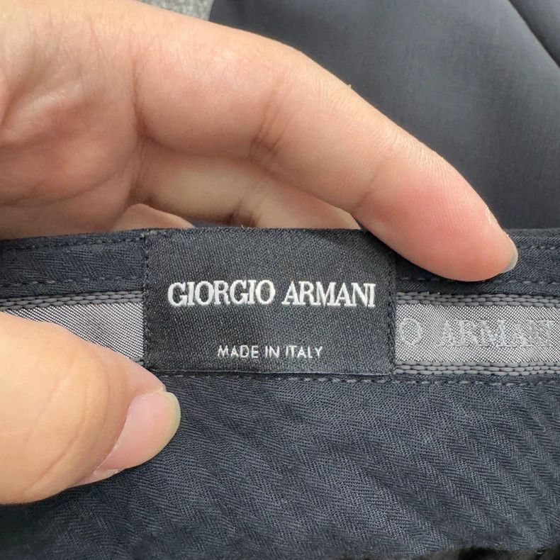 Giorgio Armani GIORGIO ARMANI size US 48 Solid wool straight-leg pants Size US 32 / EU 48 - 2 Thumbnail