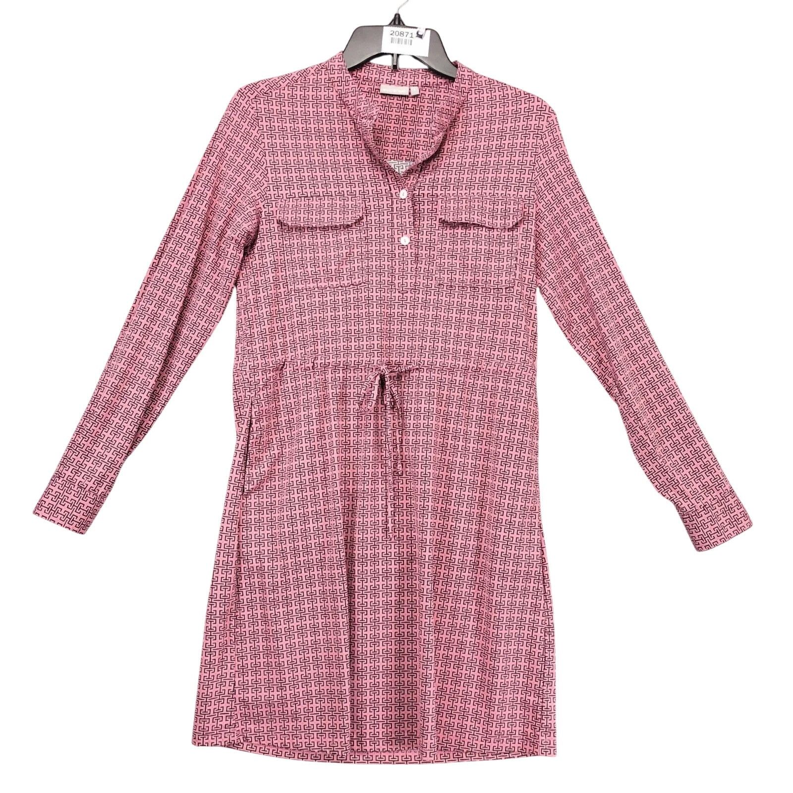Other Ellie Kai Pink Geometric Shirt Dress Sz 2 Scuba Fabric Size XS / US 0-2 / IT 36-38 - 1 Thumbnail