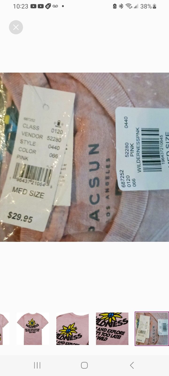 Pacsun Wilderness Vintage SS T-Shirt Size US M / EU 48-50 / 2 - 5 Thumbnail