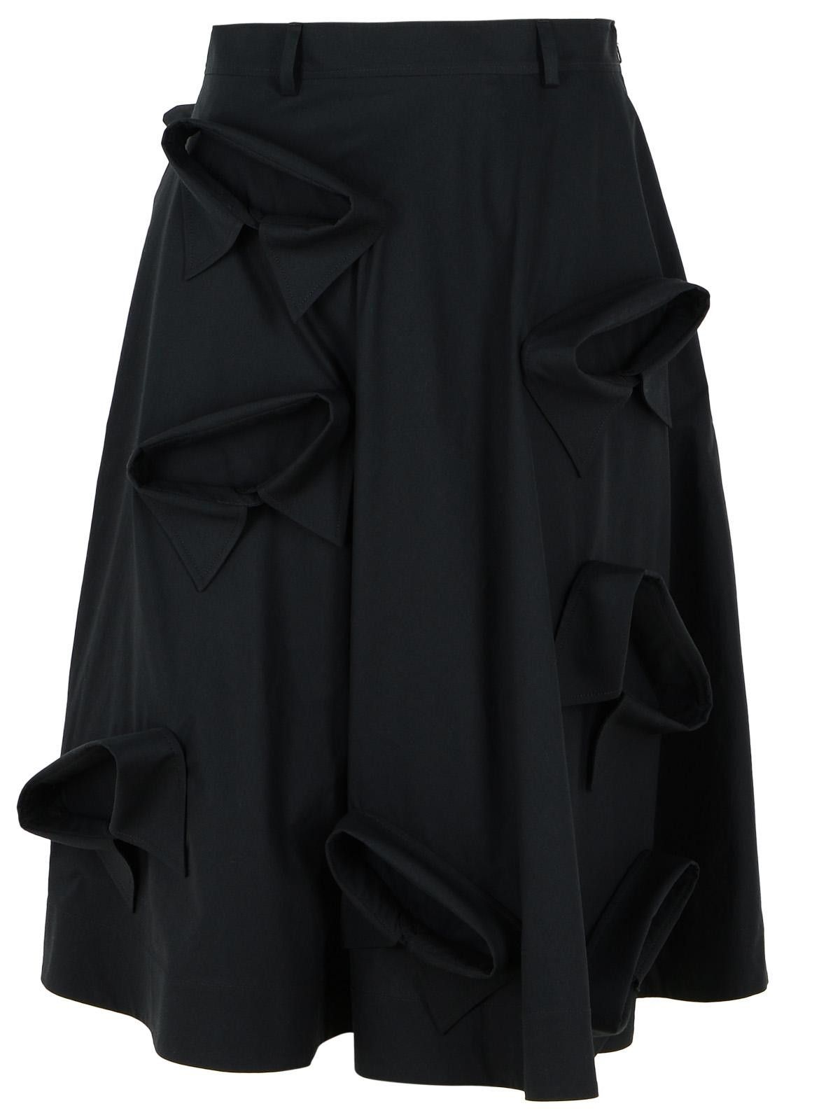 Moschino MOSCHINO Black Cotton Skirt Size 27" / US 4 / IT 40 - 1 Thumbnail