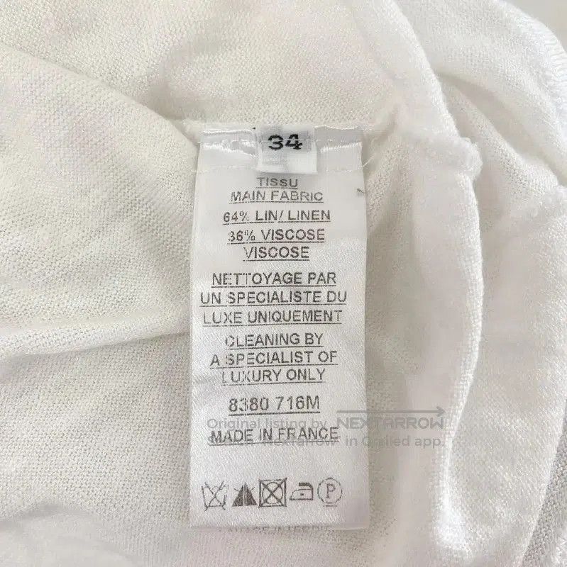 Balmain Balmain White Cotton Short-Sleeve T-Shirt . Size XS / US 0-2 / IT 36-38 - 6 Thumbnail