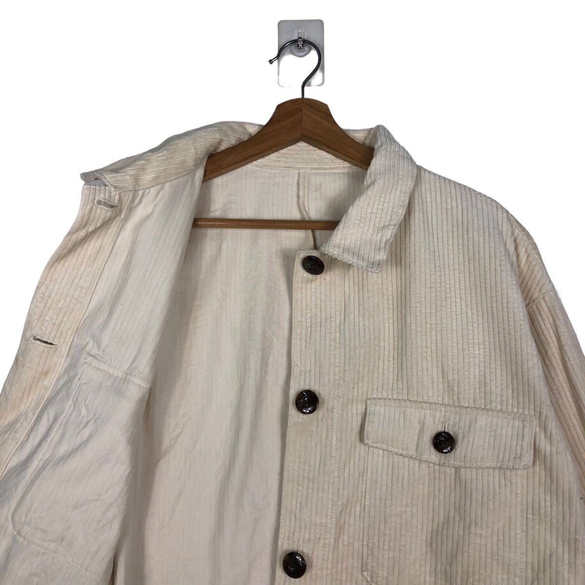 Japanese Brand 🔥Cropped Biker Jacket Corduroy GU Japan Issey Miyake Size US XL / EU 56 / 4 - 12 Thumbnail