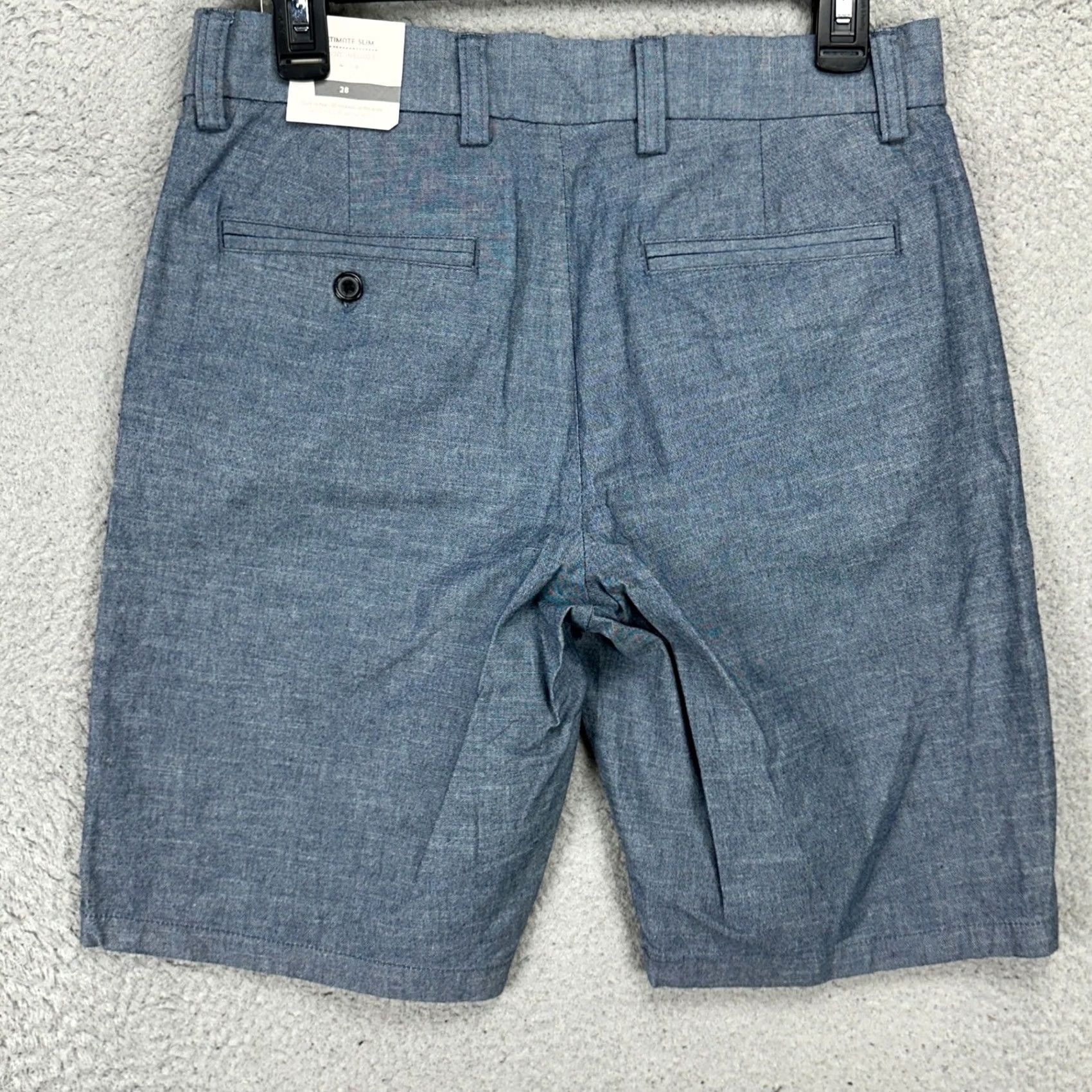 Old Navy Old Navy Built-In Flex Mens Ultimate Slim Shorts 28 Light Blue Khaki Pocket NEW Size US 28 / EU 44 - 2 Thumbnail