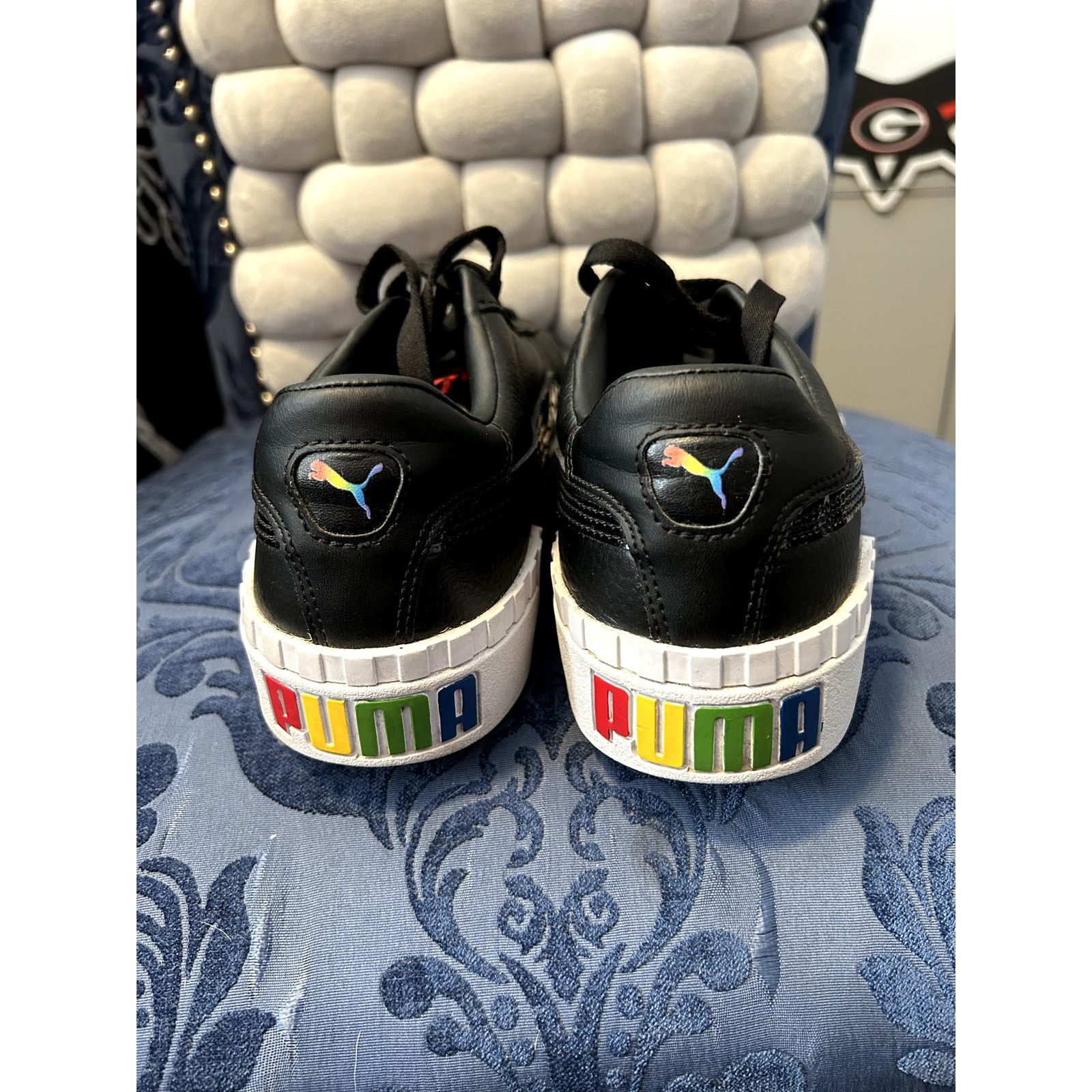 Puma Black Puma Pride Leather Sneakers Size 8.5/EU39 Size US 8.5 / IT 38.5 - 4 Thumbnail