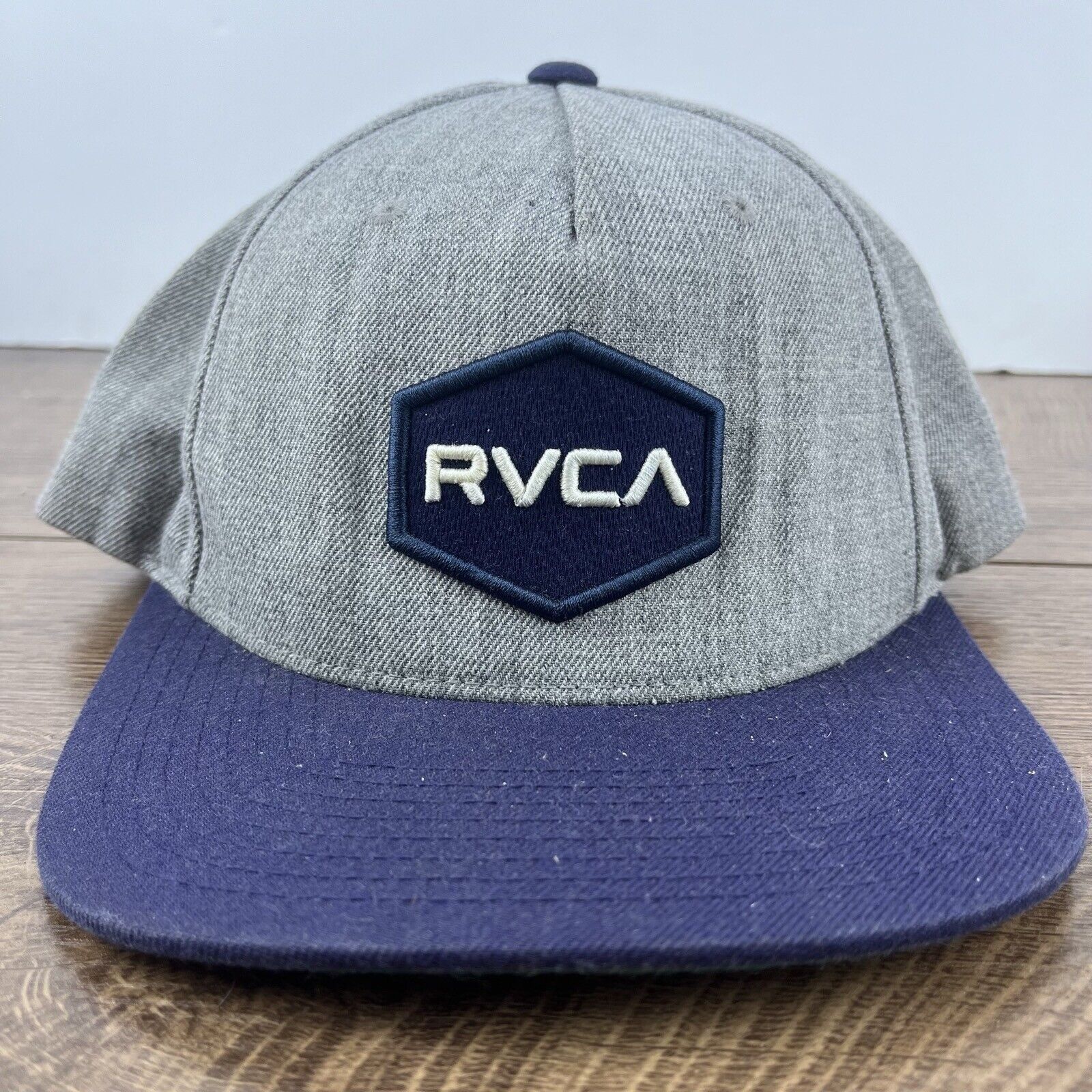 RVCA RVCA Hat RVCA Gray Snapback Hat Gray Adjustable Hat Adult Fi Size ONE SIZE - 2 Thumbnail