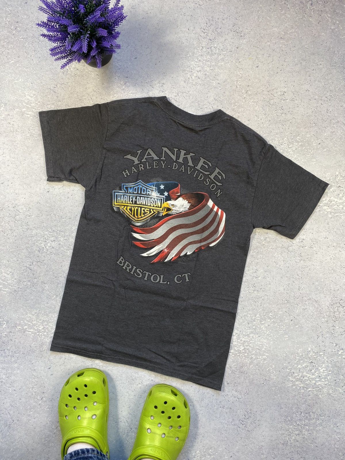 Harley Davidson × Japanese Brand × Vintage Vintage Harley Davidson Men’s T-shirt Size Small Size US S / EU 44-46 / 1 - 1 Thumbnail