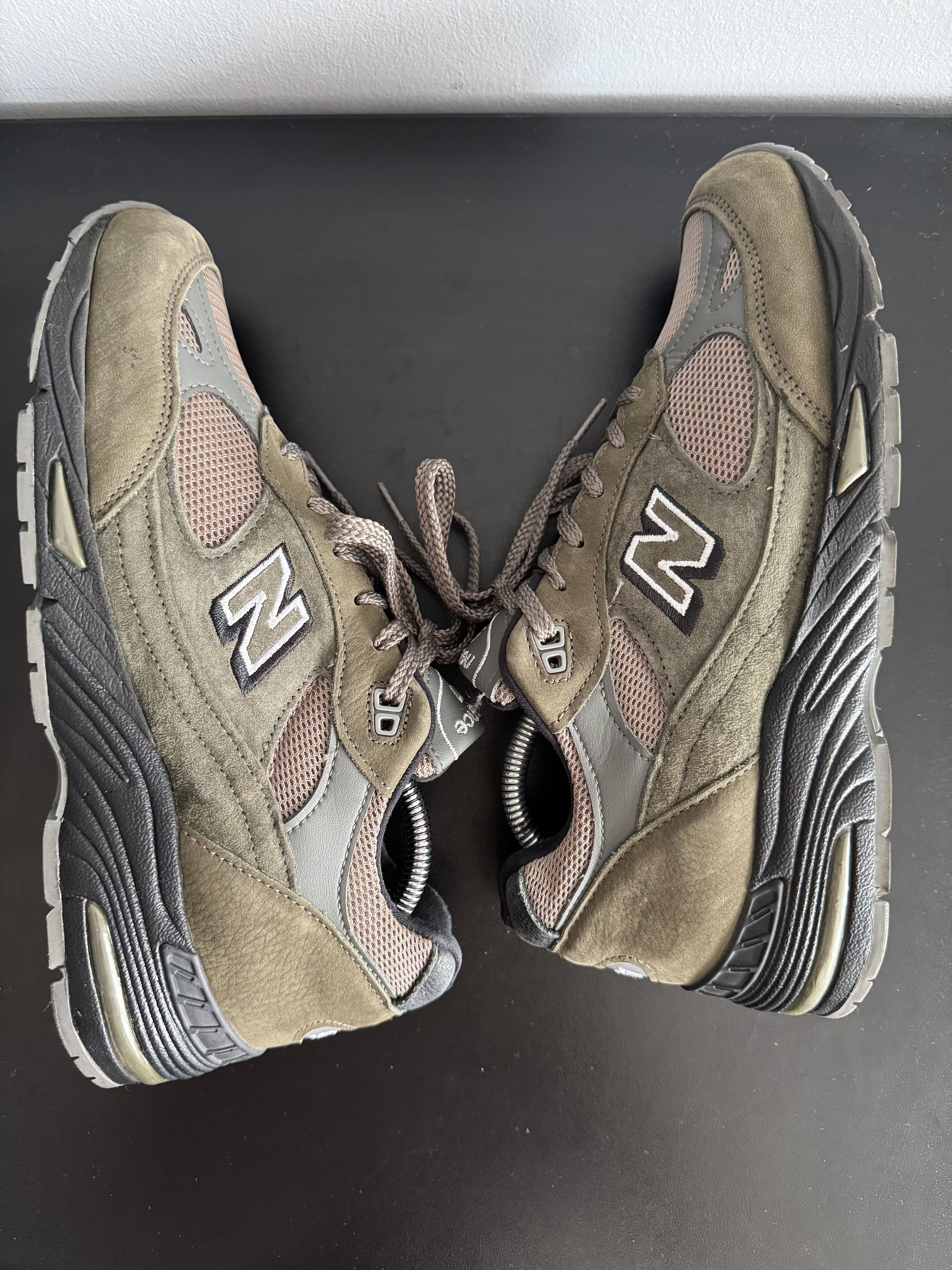 New Balance New Balance 991 Made in England Tan Green Olive 990 993 UK Size US 9 / EU 42 - 5 Thumbnail