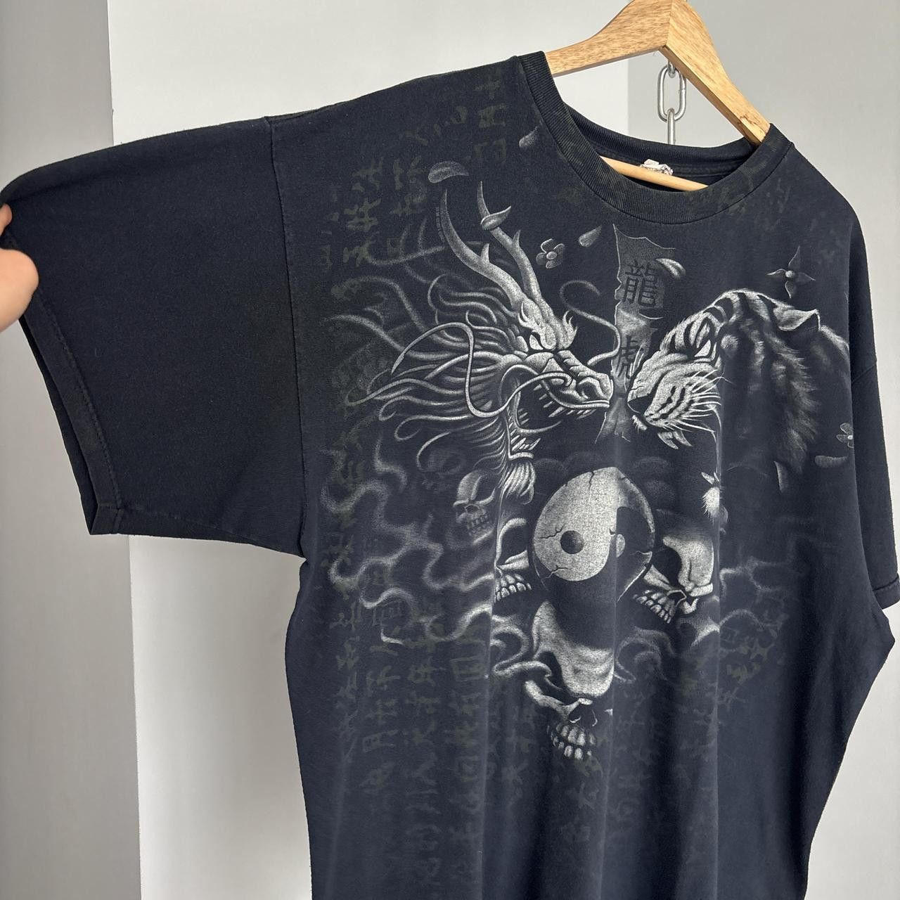 Alstyle Vintage Y2K Dragon Ying Yang Tiger Tee 2000s Grunge Size 2XL Size US XXL / EU 58 / 5 - 4 Thumbnail