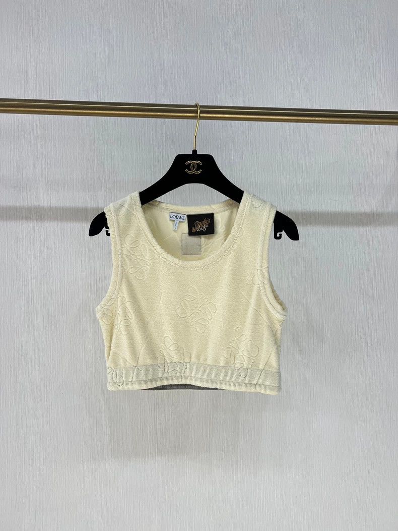 Loewe LOEWE Full logo towel fabric vest Size S / US 4 / IT 40 - 1 Thumbnail