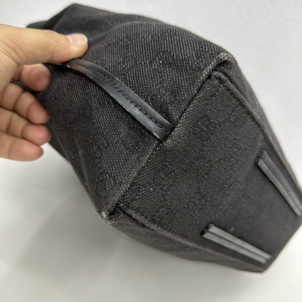 Gucci ‼️LAST DROP‼️ AUTHENTIC GUCCI BLACK GG CANVAS GIFFORD TOTE BAG Size ONE SIZE - 9 Thumbnail