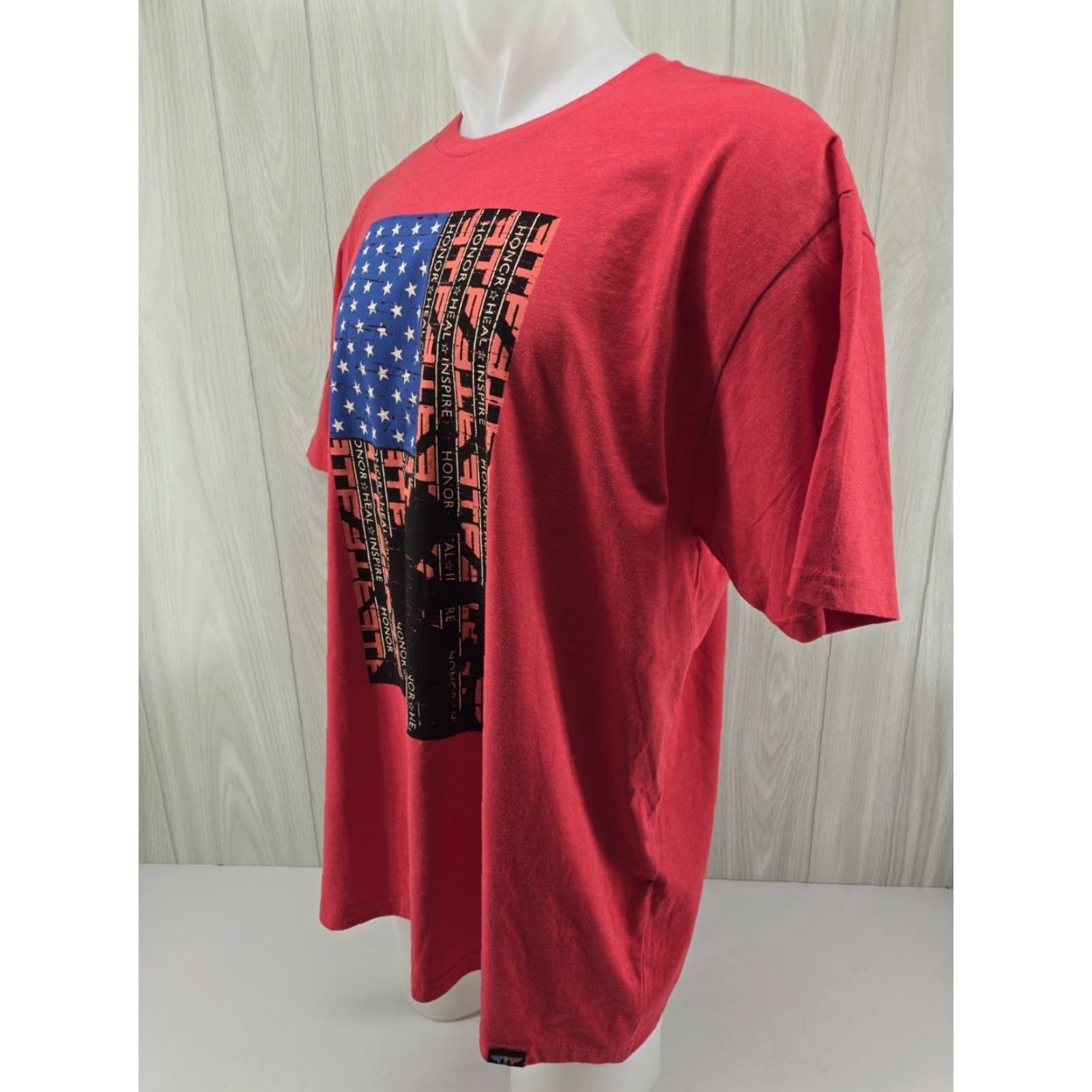 Next Level VINTAGE Red Friday Remember Everyone Deployed T-Shirt 2XL Men Graphic Print Crew Neck Short Sleeve Preshrunk Cotton Next Level Gildan Heavy Cotton Size US XXL / EU 58 / 5 - 4 Thumbnail