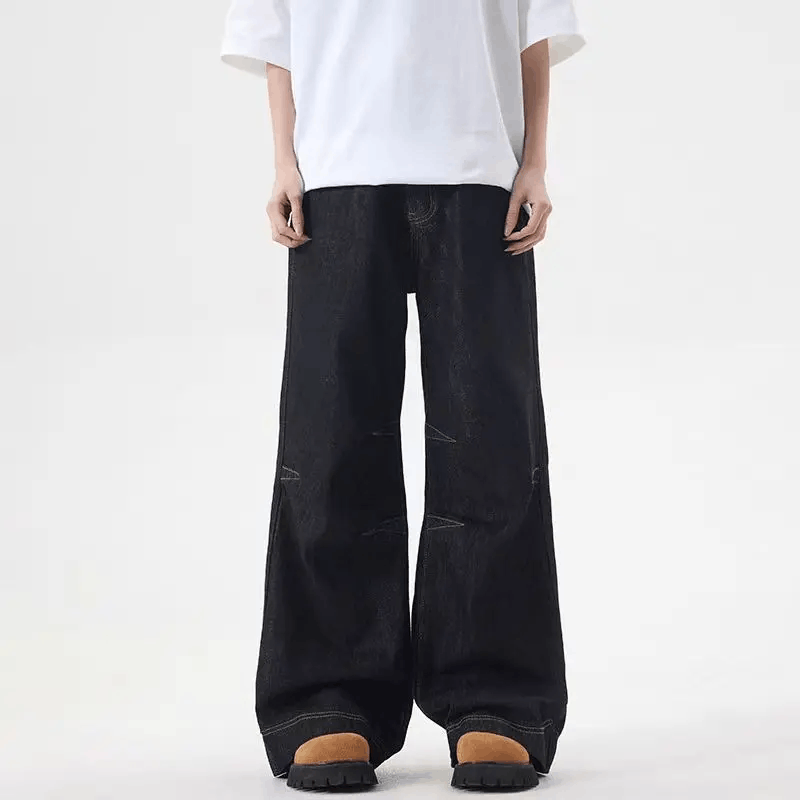 Designer × Jean × Vintage Street hip hop wash Y2K vintage baggy jeans Size US 34 / EU 50 - 2 Thumbnail