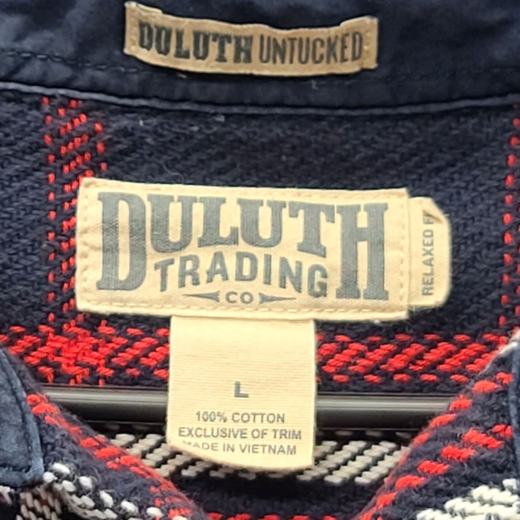 Vintage Duluth Mens L Woodsy Untucked Shirt Heavyweight Twill Plaid Relaxed Shirt Size US L / EU 52-54 / 3 - 2 Thumbnail