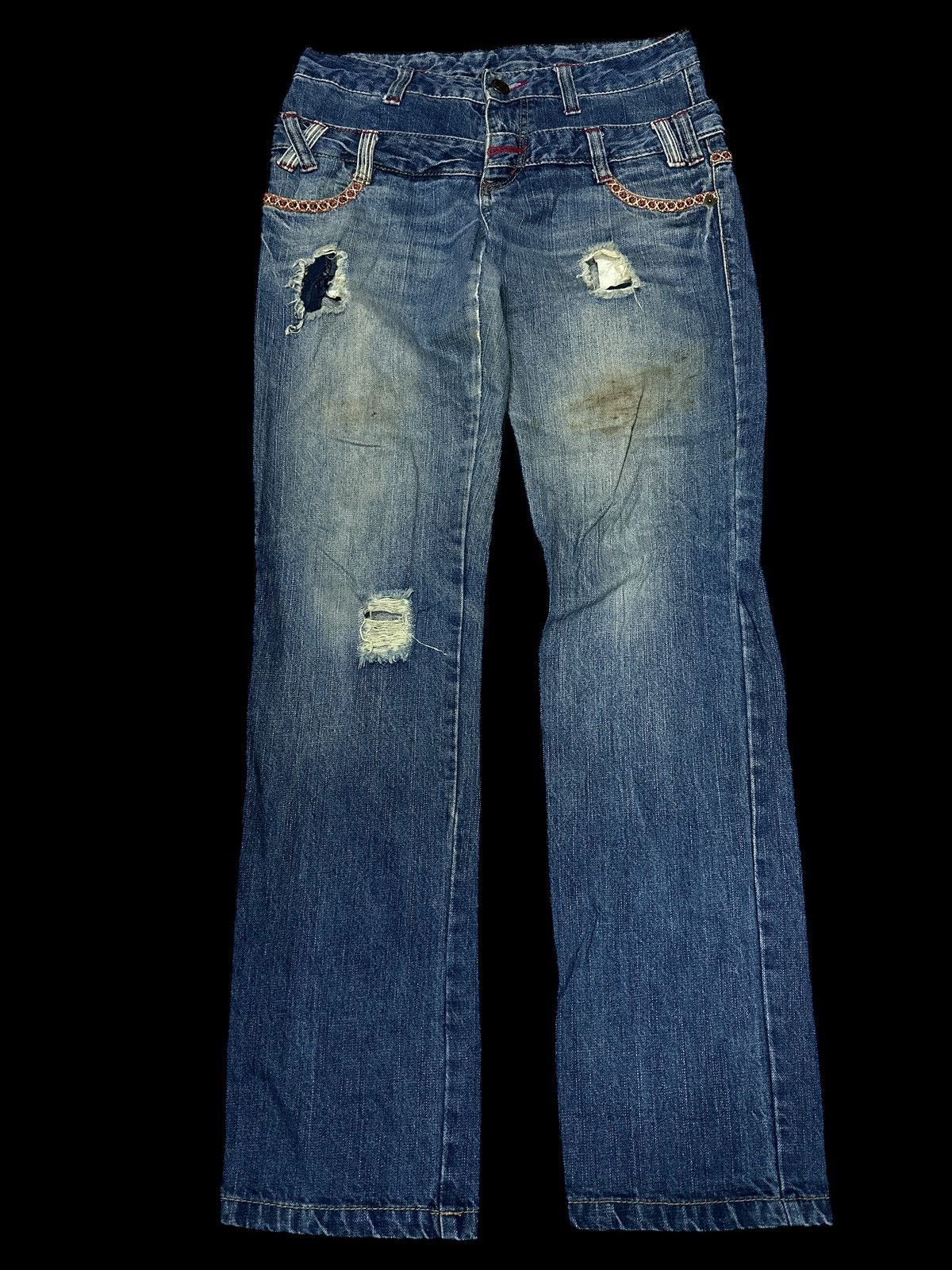 Kapital Double Waist 💥 Straight Legs Light Blue Double Waist 💥 Size US 33 - 1 Thumbnail