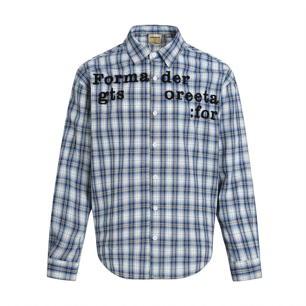 Vintage American retro men's loose casual plaid long-sleeved shirt Size US M / EU 48-50 / 2 - 1 Thumbnail